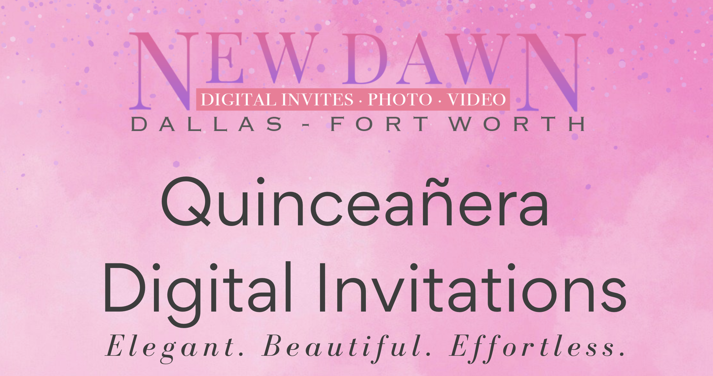Digital invitation brand logo for XVinvite, offering online invitations and RSVP management for Quinceañeras and weddings