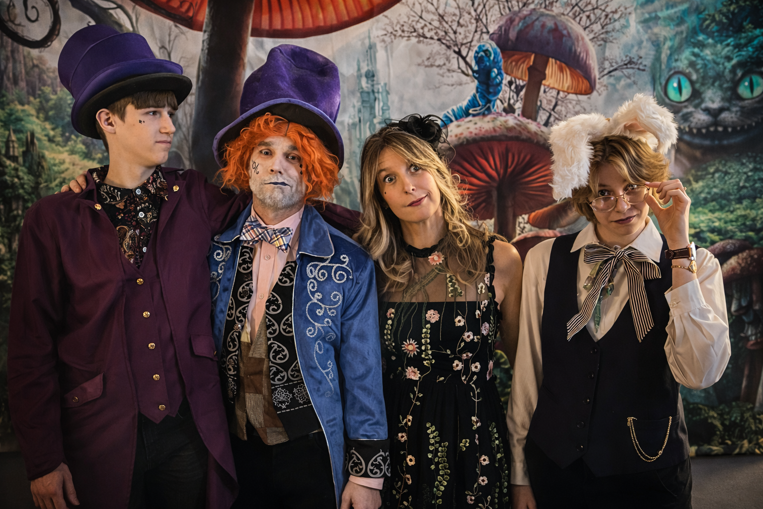 Alice in Wonderland 40th birthday party design by Oregon event planner Petross Events - guests