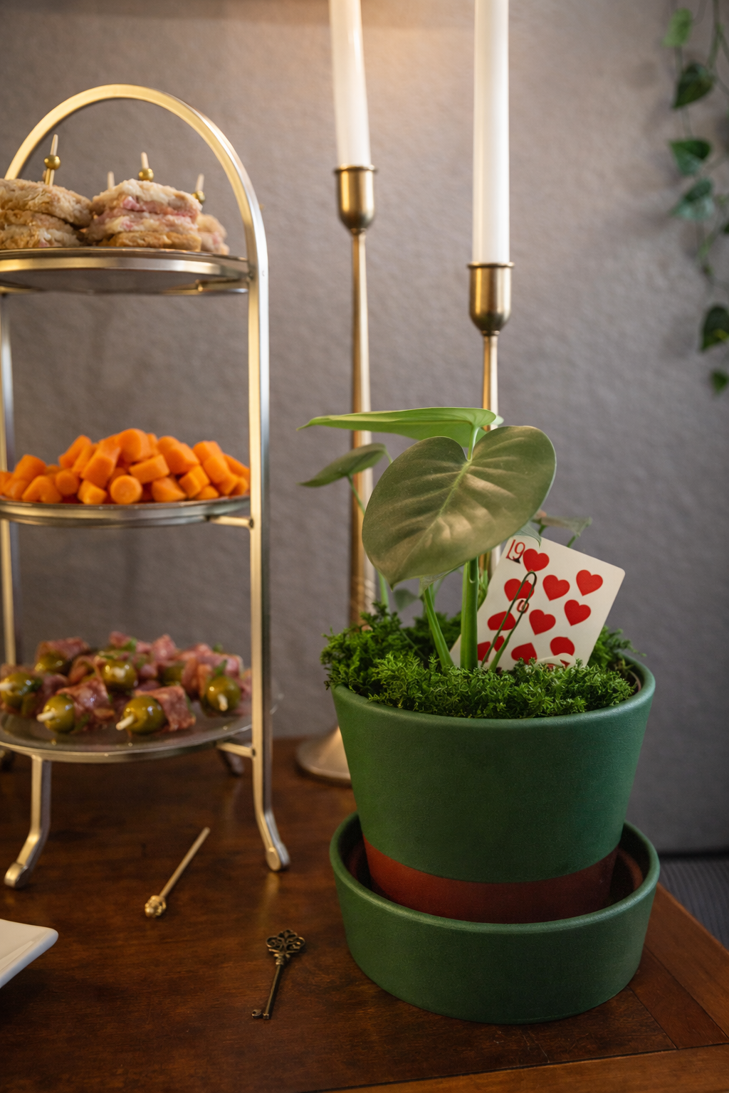 Alice in Wonderland 40th birthday party design by Oregon event planner Petross Events - decor