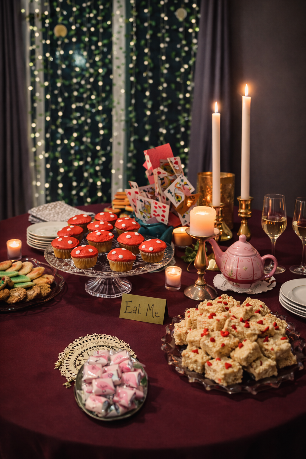 Alice in Wonderland themed food