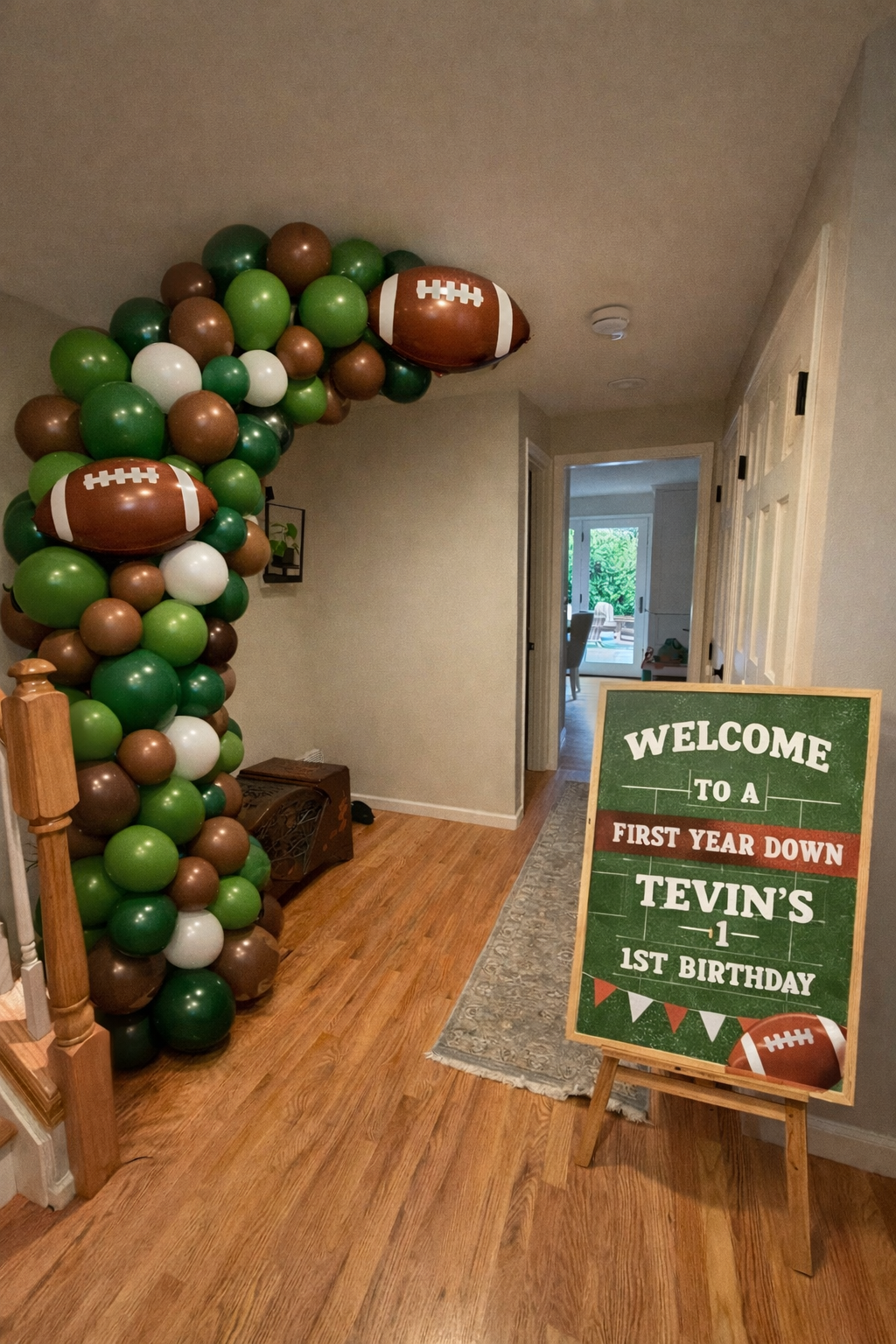 Football themed entrance | Washington Event Planner | Petross Events