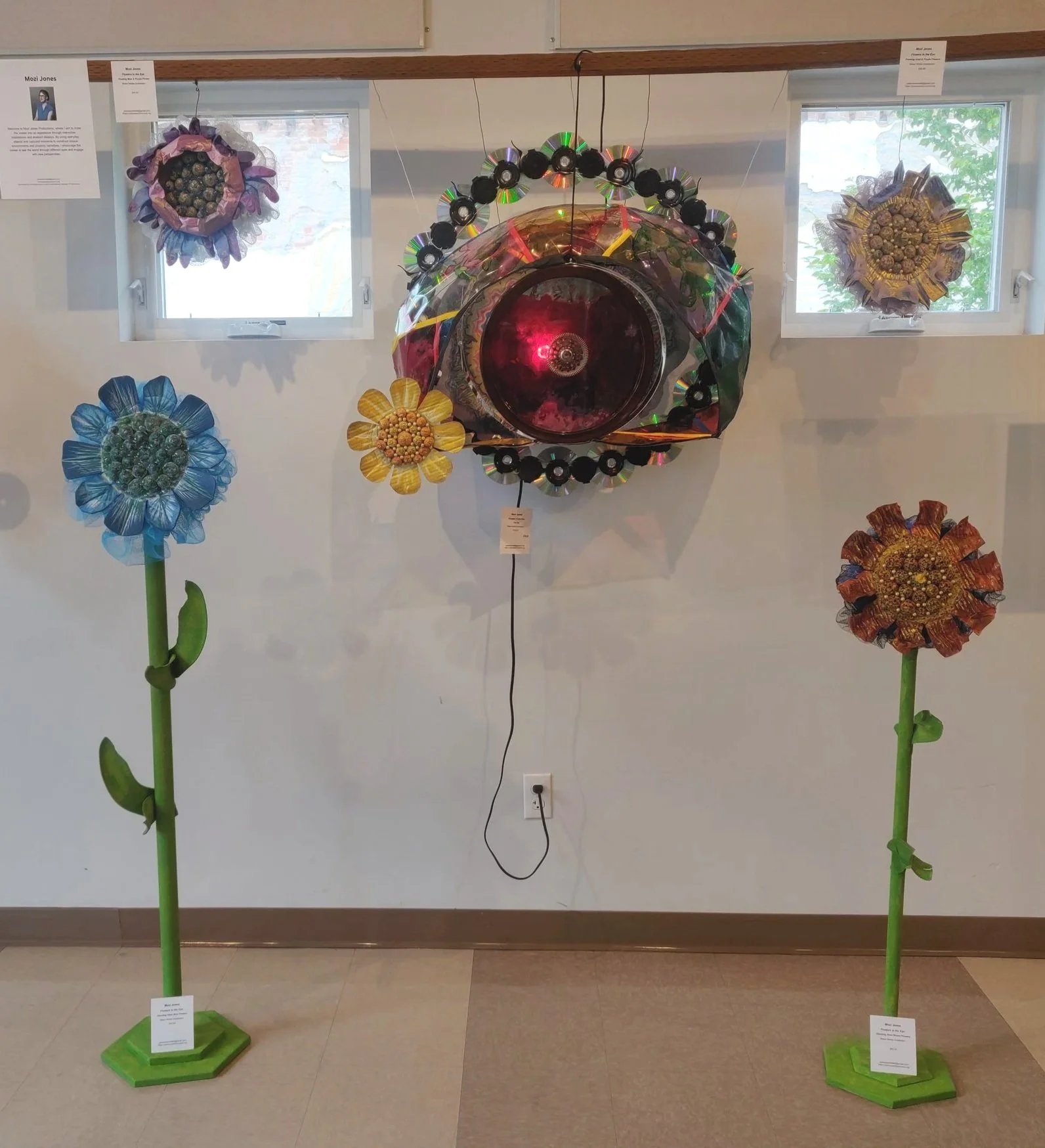 "Floaters in the Eye" - Installation for Palouse Art Walk 2025 (Assemblage)
