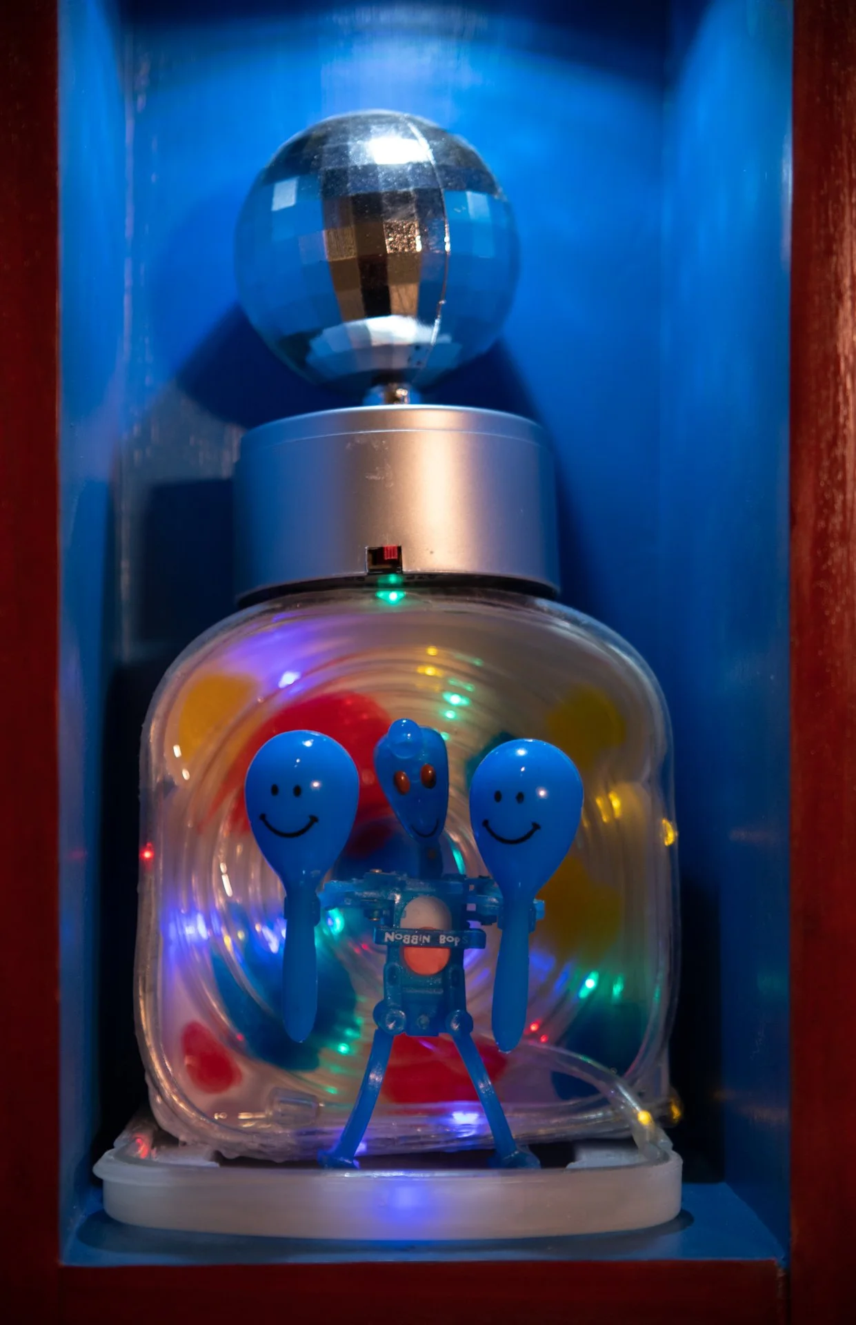 "Wonder Noggin" from "The Lunie Bin Playable Characters"
(Found object assemblage)