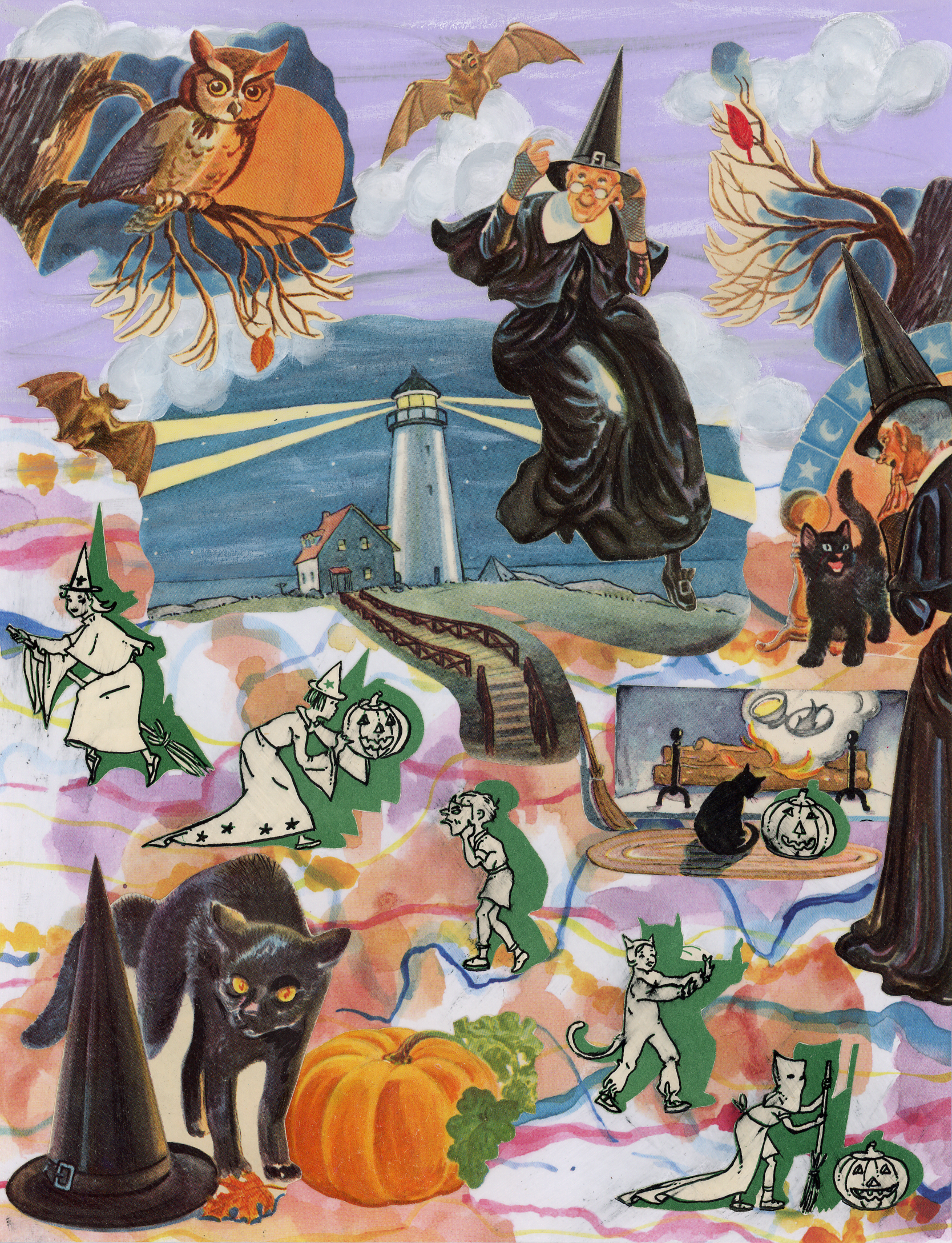 Halloweenolage (Analog Collage)