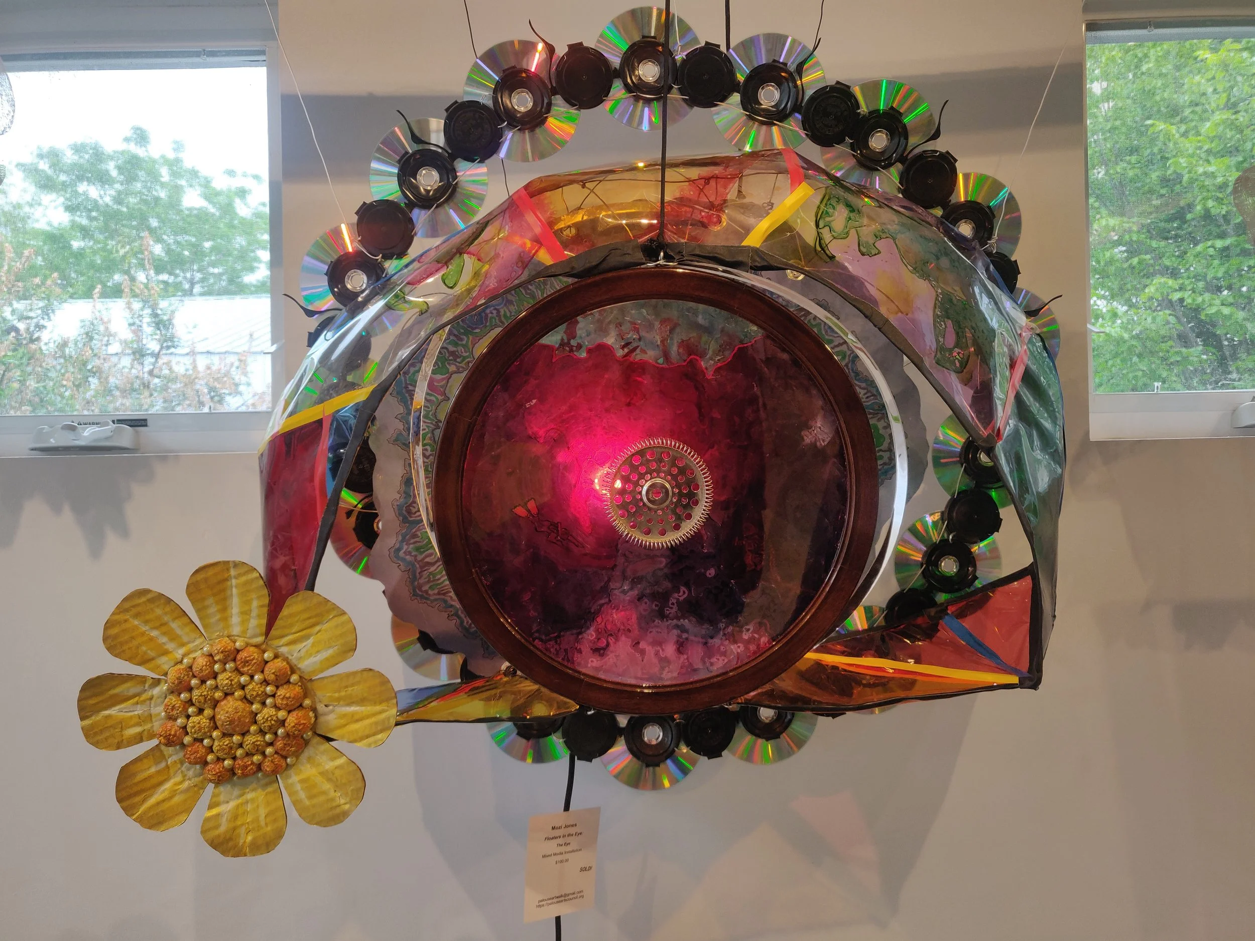 "Floaters in the Eye" - Detail 
(Assemblage)