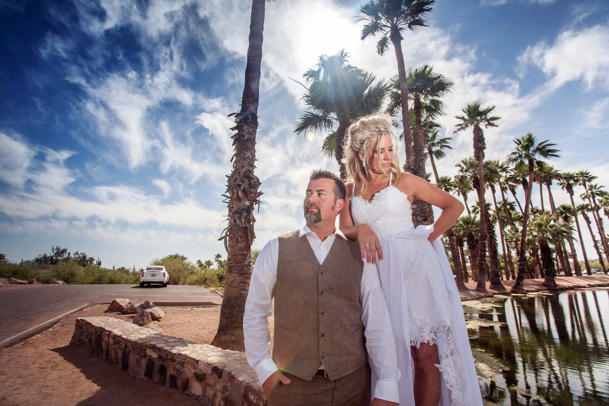 Candid newlywed portrait reflecting glamour and authenticity, photographed in a storytelling style designed for couples planning weddings in San Antonio.