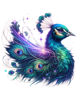 Custom Peacock Graphic Tee