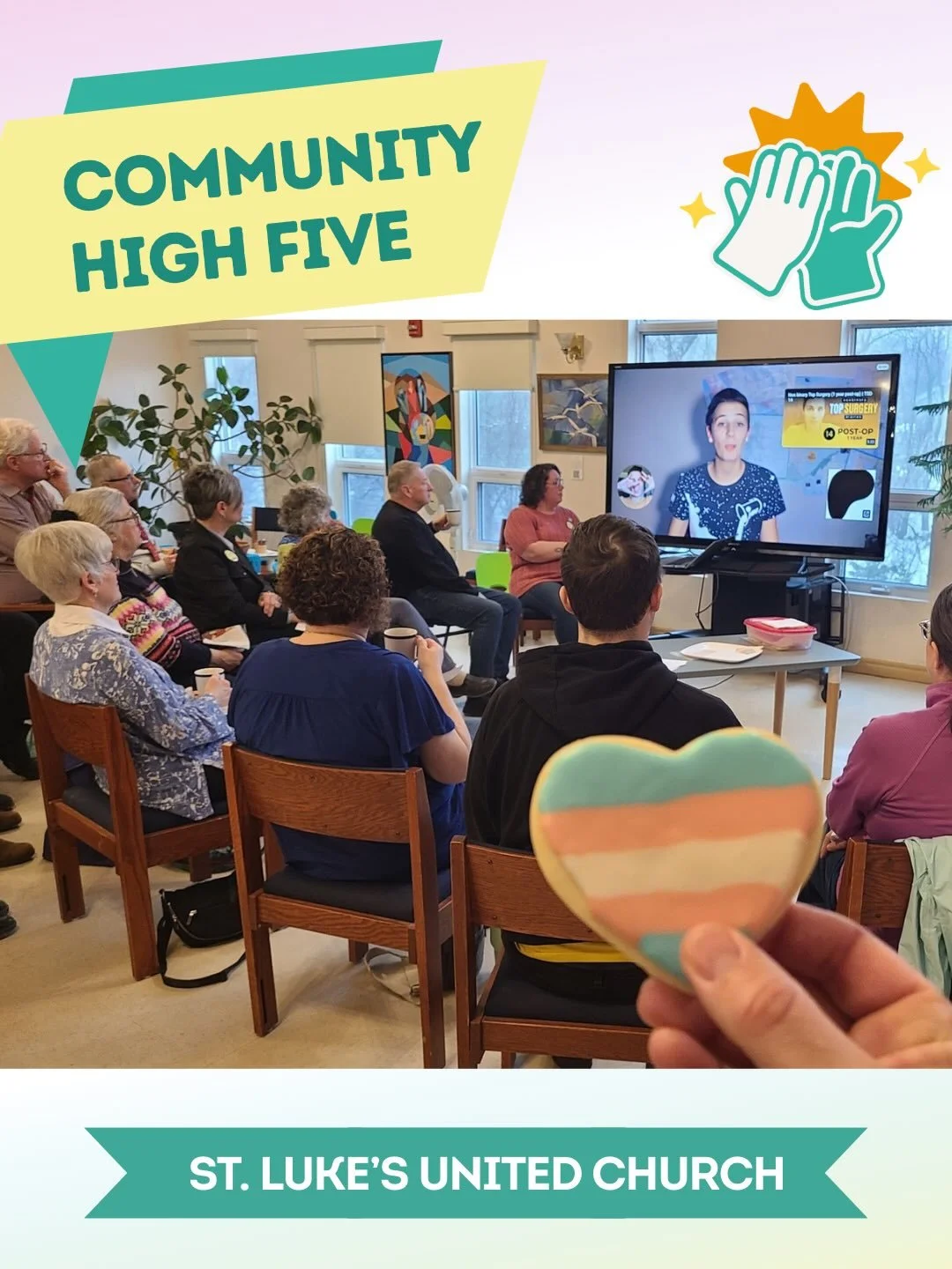 🙌 Community high five: St. Luke&rsquo;s United Church 

We recently met with our friends at St. Luke&rsquo;s United Church and wanted to give them a big high five for the thoughtful work they are doing to deepen 2SLGBTQIA+ inclusion in our community