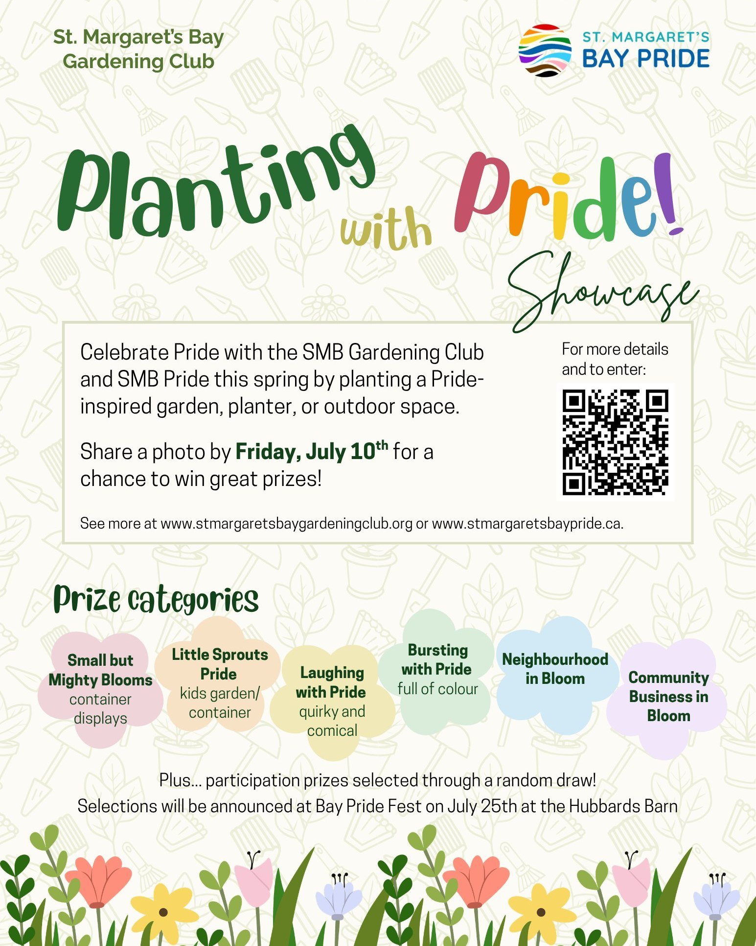 🌺 The Planting with Pride Showcase in St. Margaret&rsquo;s Bay is an opportunity for anyone in the community to show their Pride. We invite residents and businesses to create and display Pride-inspired gardens, planters and outdoor spaces this sprin