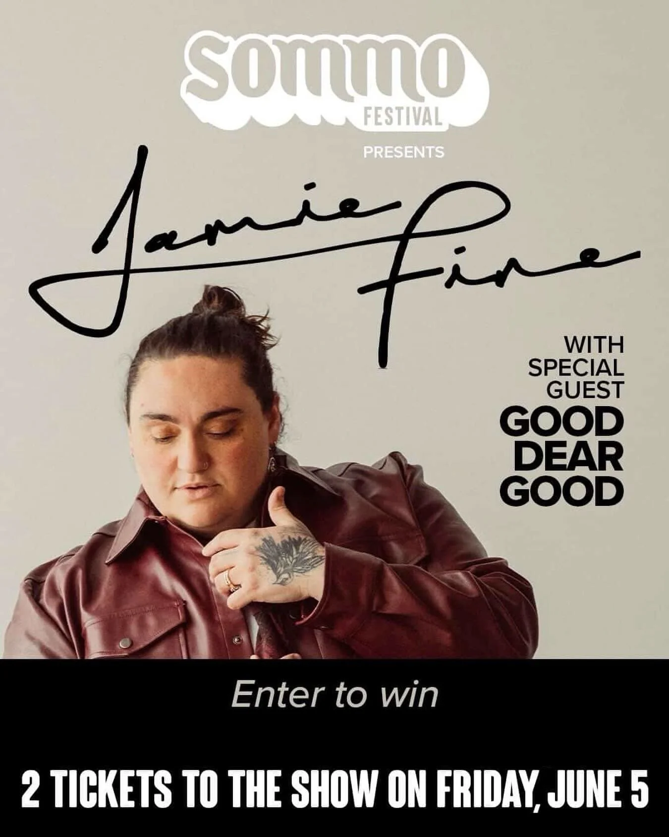 🚨 GIVEAWAY ALERT!&nbsp;2 tickets to see @jamiefinemusic&nbsp;and @gooddeargood at @shoreclub.ca THIS FRIDAY June 5th, presented by @sommofest.

How to enter: 
1️⃣ Follow @stmargaretsbaypride&nbsp;@shoreclub.ca
2️⃣ Like this post
3️⃣ Tag the friend y