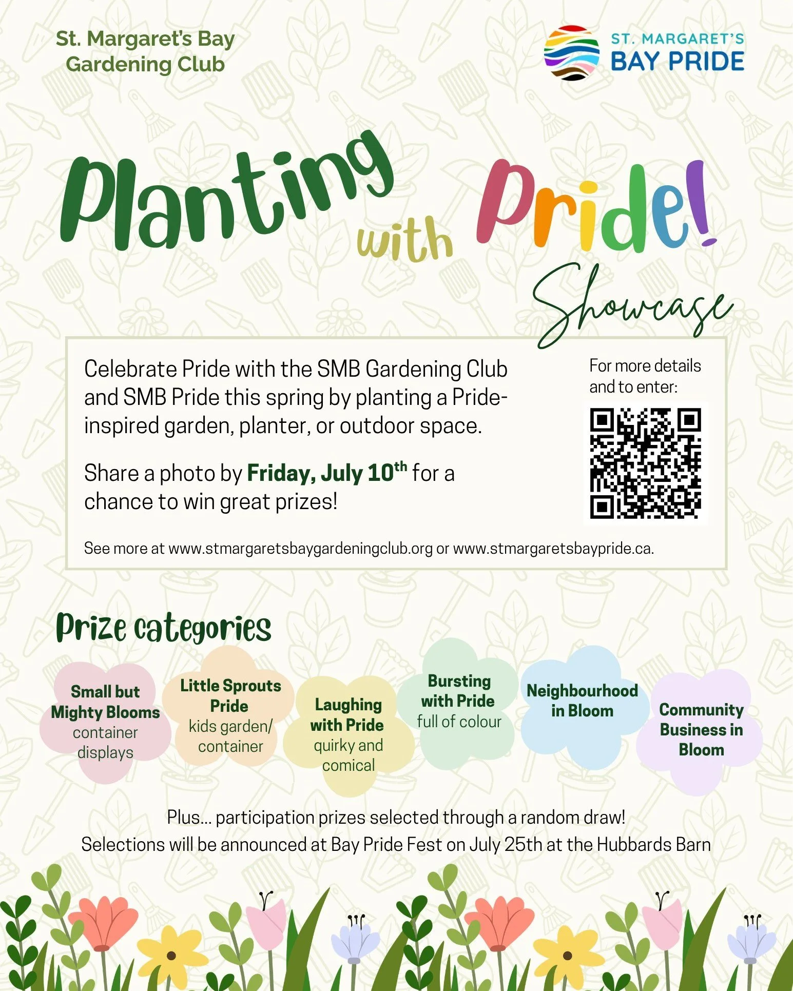 Going to the Plant Sale at St. Luke's on Saturday? Great opportunity to start planning your Planting with Pride display!

🌺 The Planting with Pride Showcase in St. Margaret&rsquo;s Bay is an opportunity for anyone in the community to show their Prid