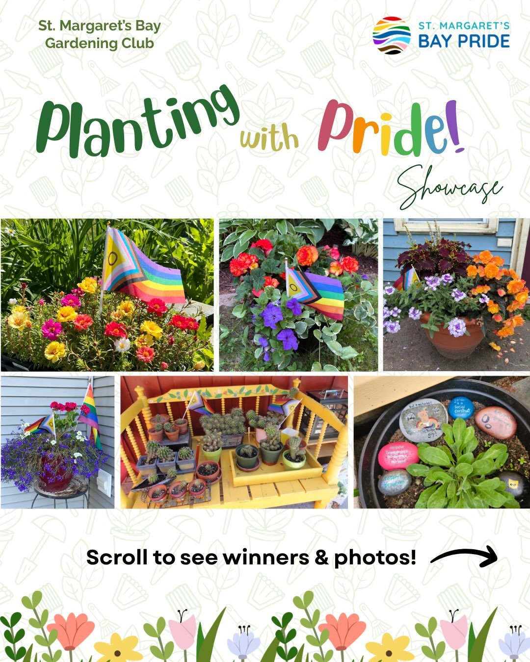 Thank you to everyone who participated in our Planting with Pride showcase!! We received many gorgeous submissions - please scroll through this post to see some of the photos that were shared. A big thank you to the St. Margaret&rsquo;s Bay Gardening