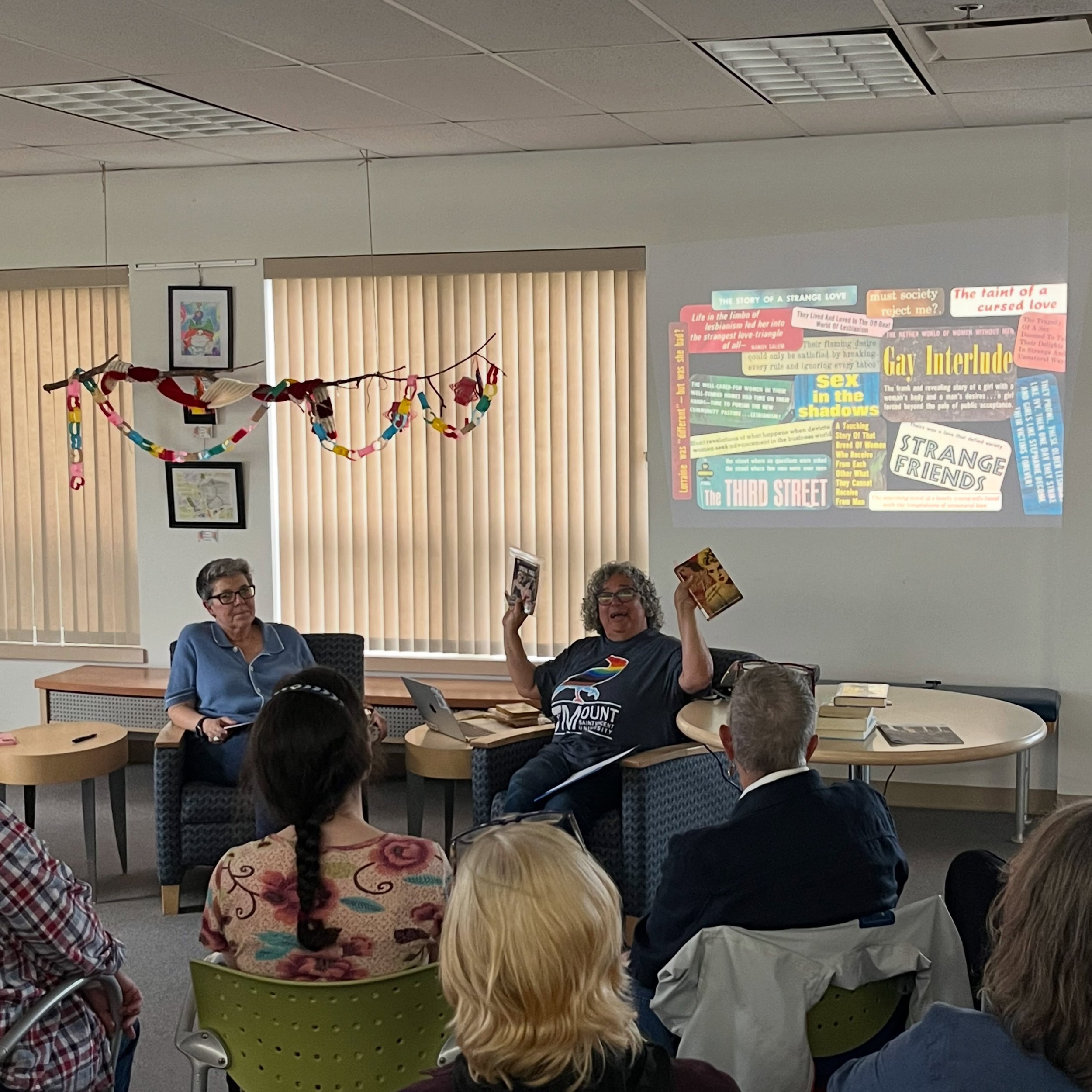 Photos from the &ldquo;From Lesbian Pulp to Queer Pride&rdquo; event on July 22nd! Thank you Denyse Rodrigues and Terrah Keener for the fascinating discussion on the lesbian pulp fiction phenomenon of the 50s and 60s. It was such a treat to browse so