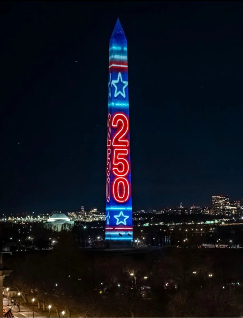 Washington Monument projection imaging, Gooool Entertainment