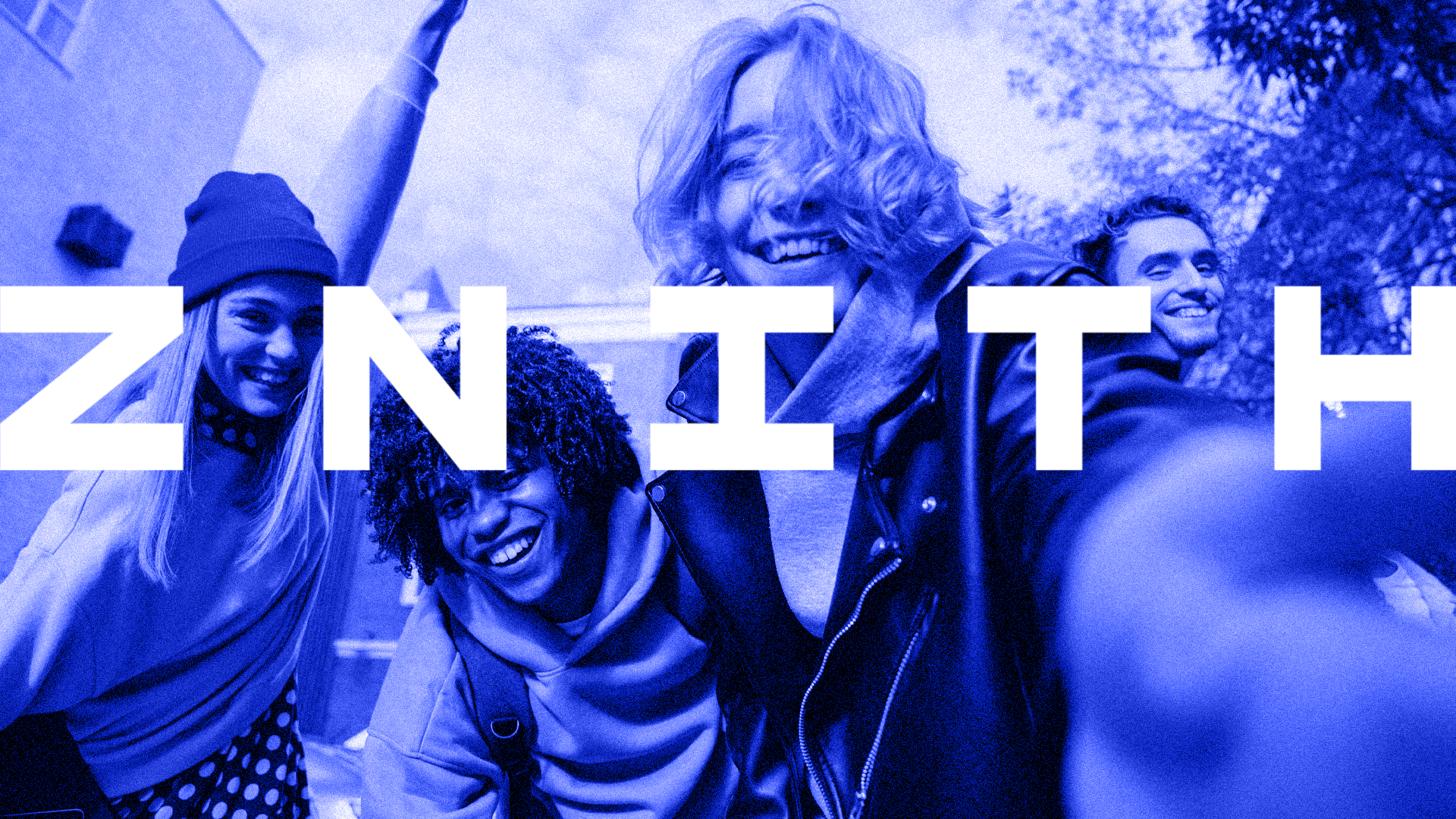 Znith bold logo and creative direction applied to lifestyle image