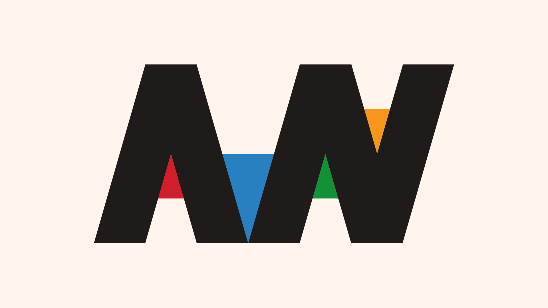 The 'W' logo of The Washington Post newspaper with colorful highlighted segments behind the black letter.