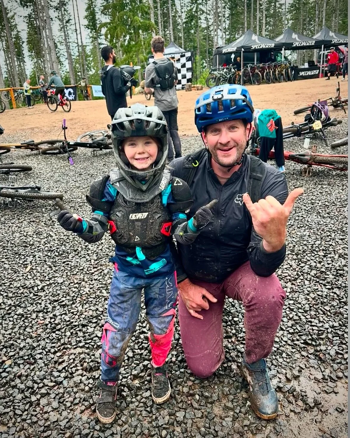 Community Appreciation✨. Huge thanks to the locals for their support and good vibes at HotLaps🔥. 

Spotlight:
Aspen (age 8): Took on the big Maverick jump line, raced her first enduro, and even scored an @evocsports bike bag in the raffle! @mason_an