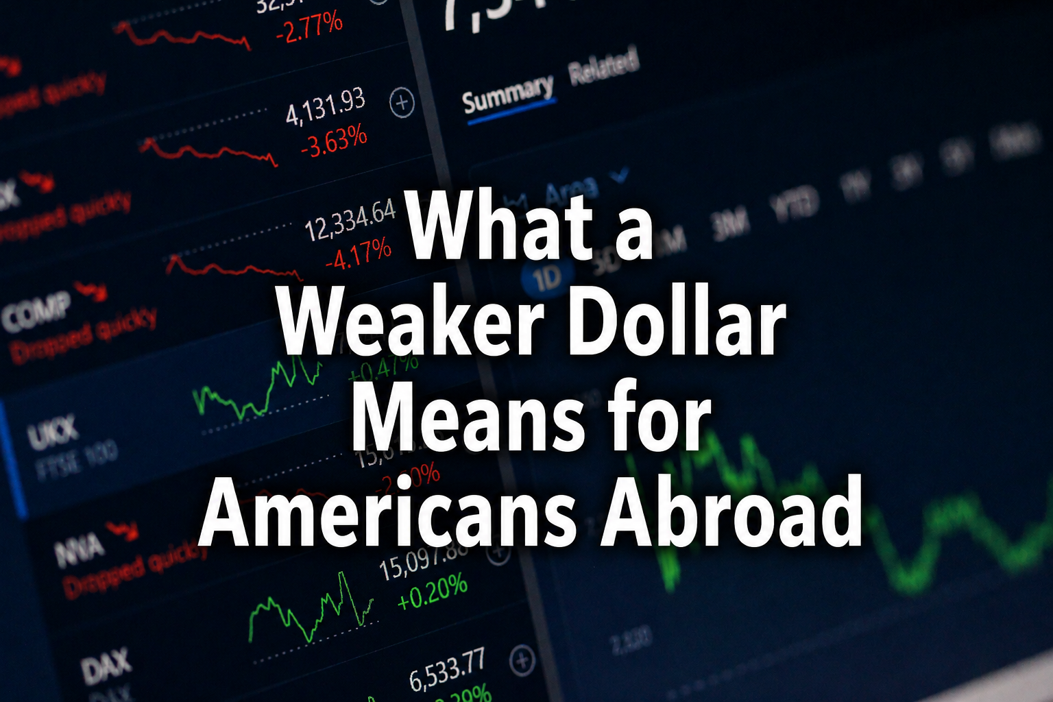 What a Weaker Dollar Means for Americans Abroad