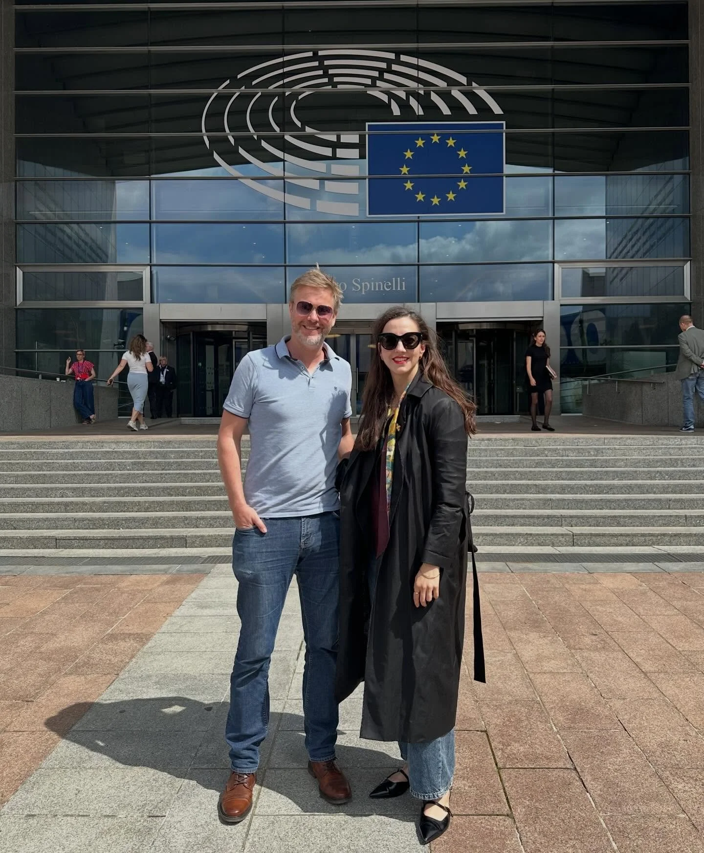 Today, our co-chairs @mafaldadms and @feyen.music spent the afternoon having meetings in the European Parliament to inform European stakeholders of progress regarding the Forum&rsquo;s campaign to get the United Kingdom into Creative Europe. We thank