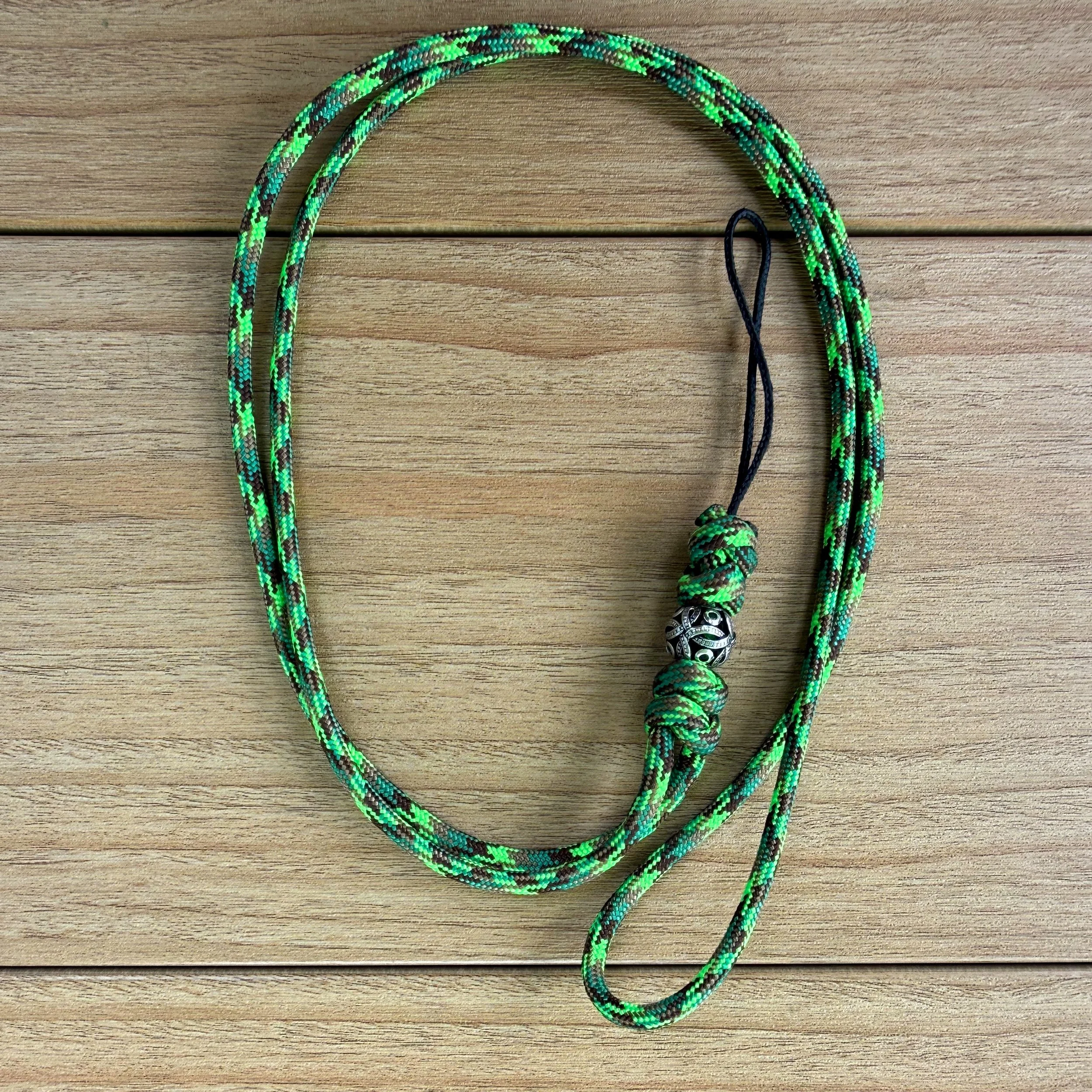 Paracord Lanyard - Silver Charm
