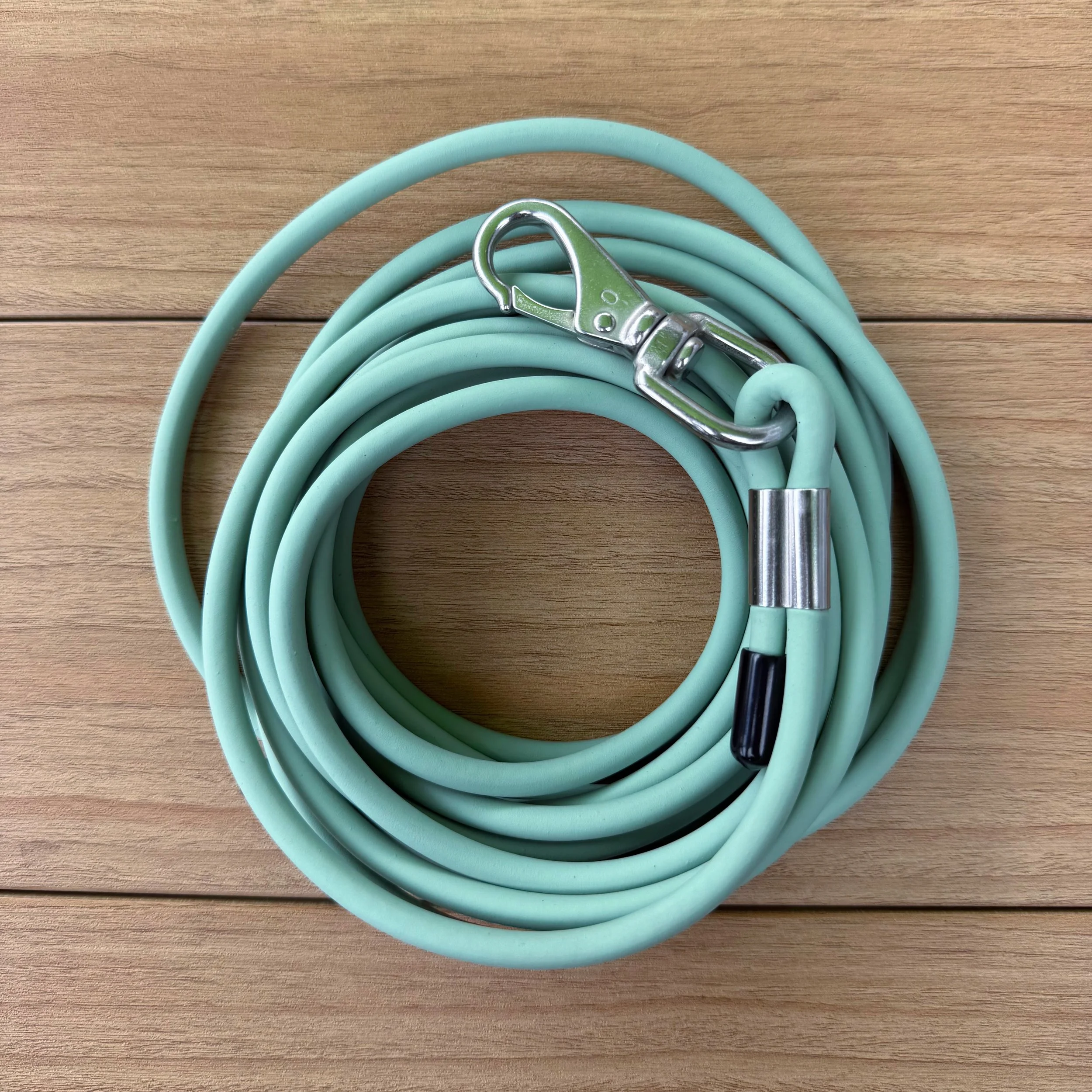 15ft Biothane Long Line, Sage