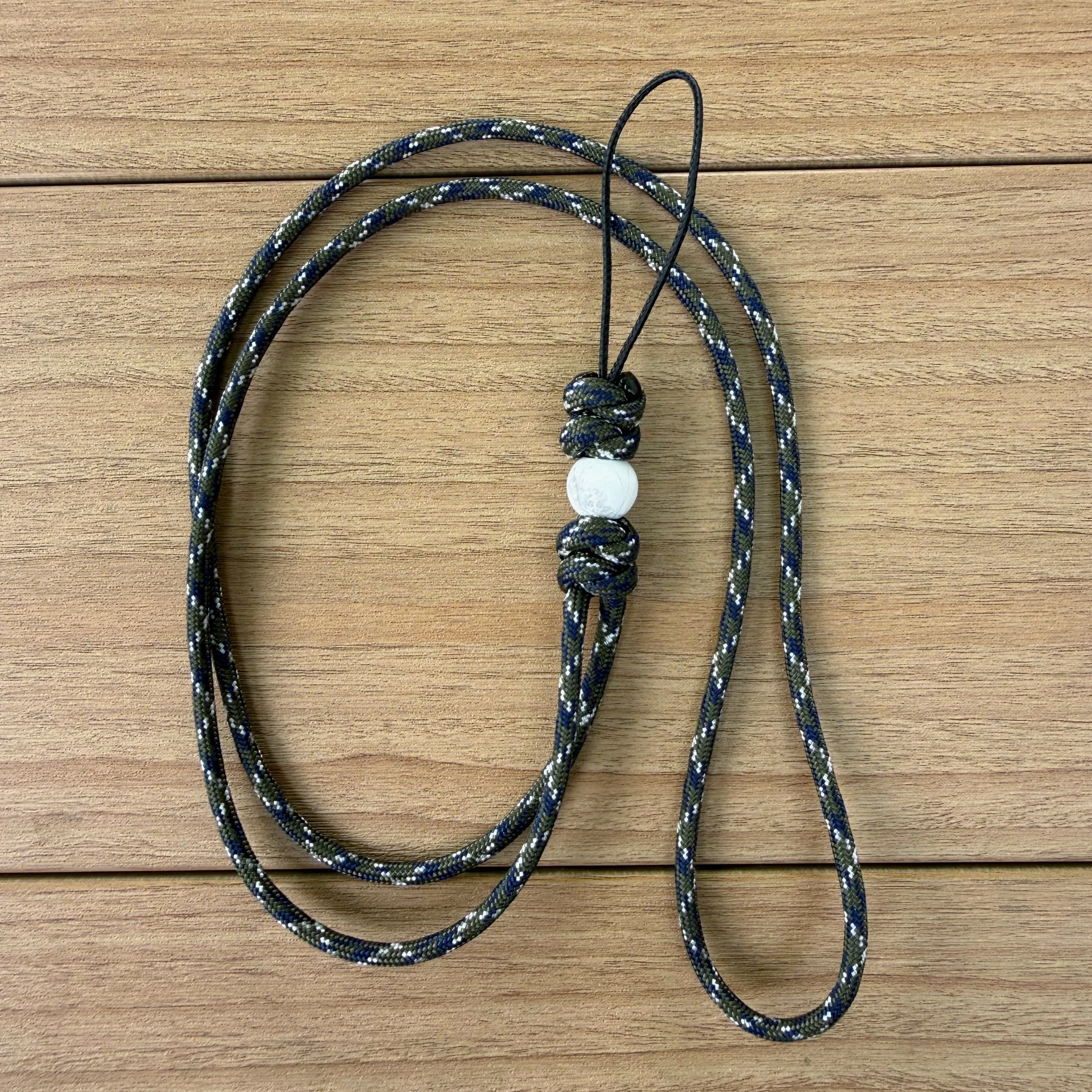 Paracord Lanyard - White Agate