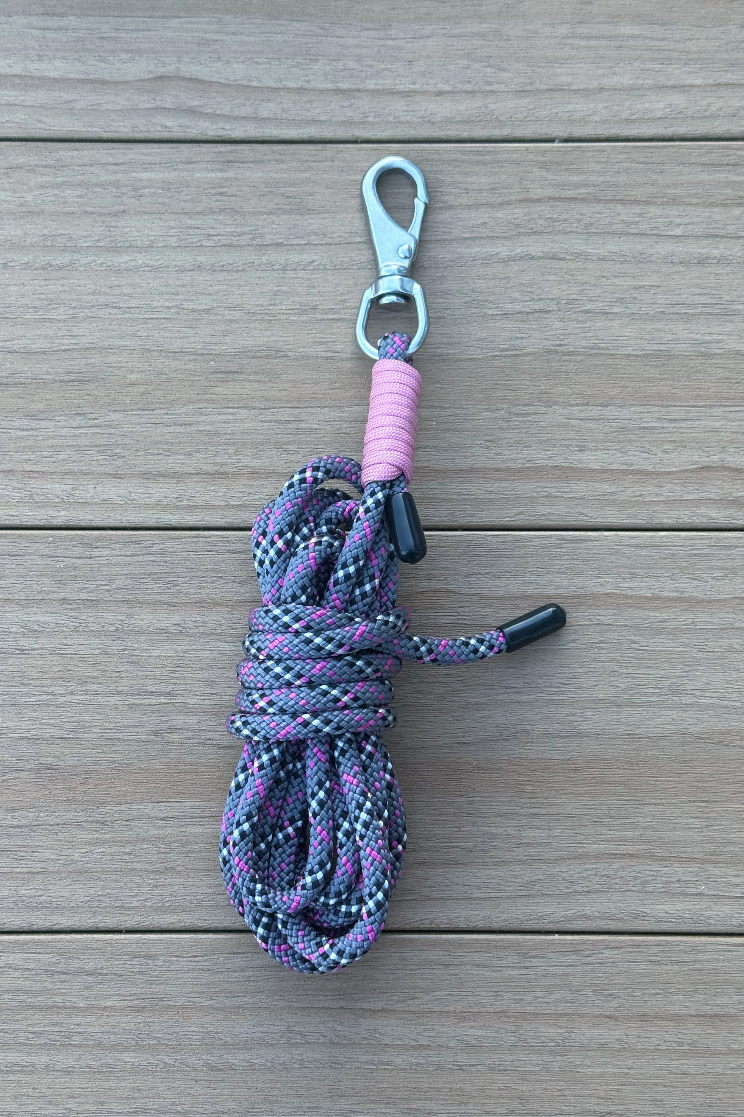 10ft Long Line, Fuscia Tartan & Rose Pink