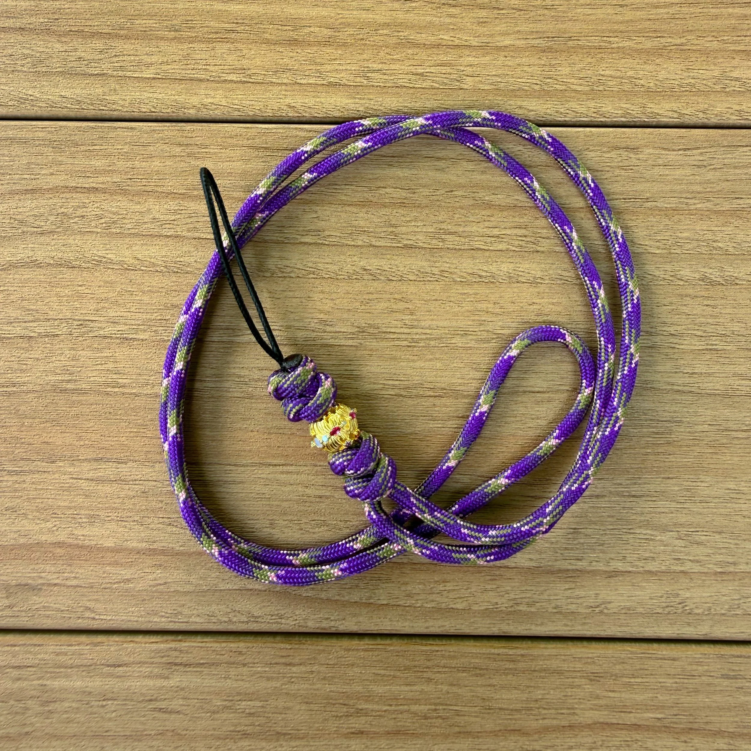 Paracord Lanyard - Gold Charm