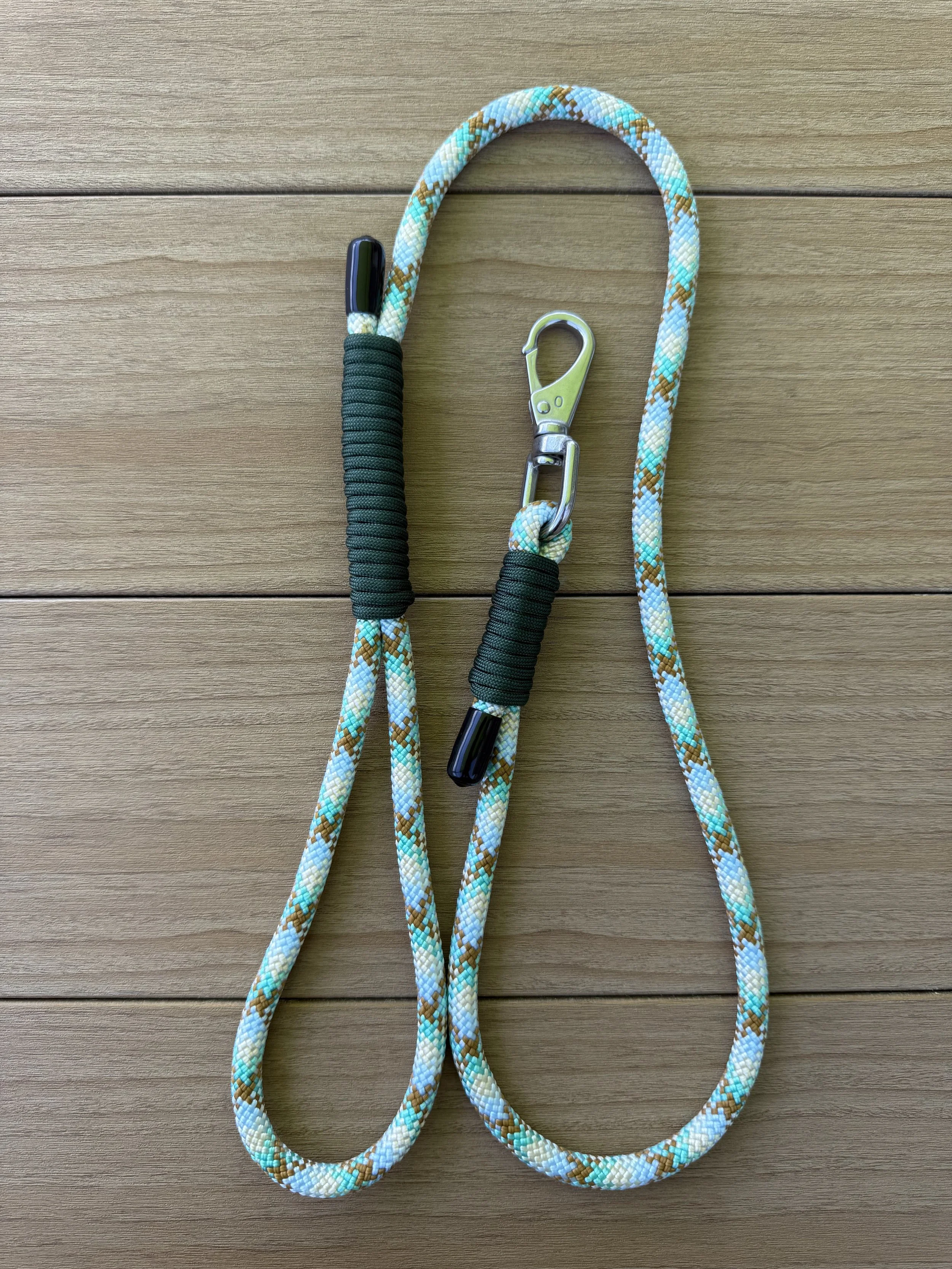 Short Snap Leash, Iceland & Dark Green