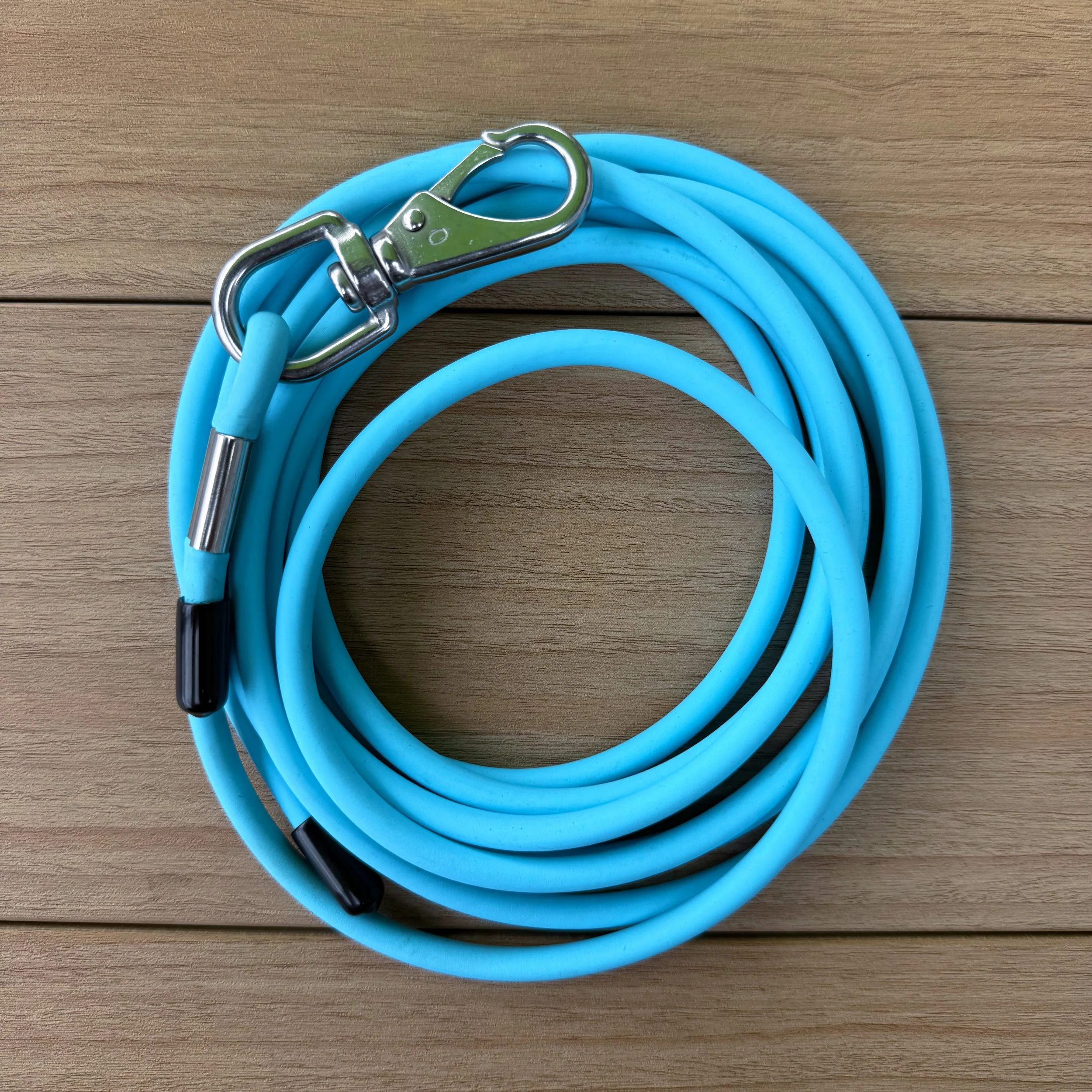 10ft Biothane Long Line, Light Blue