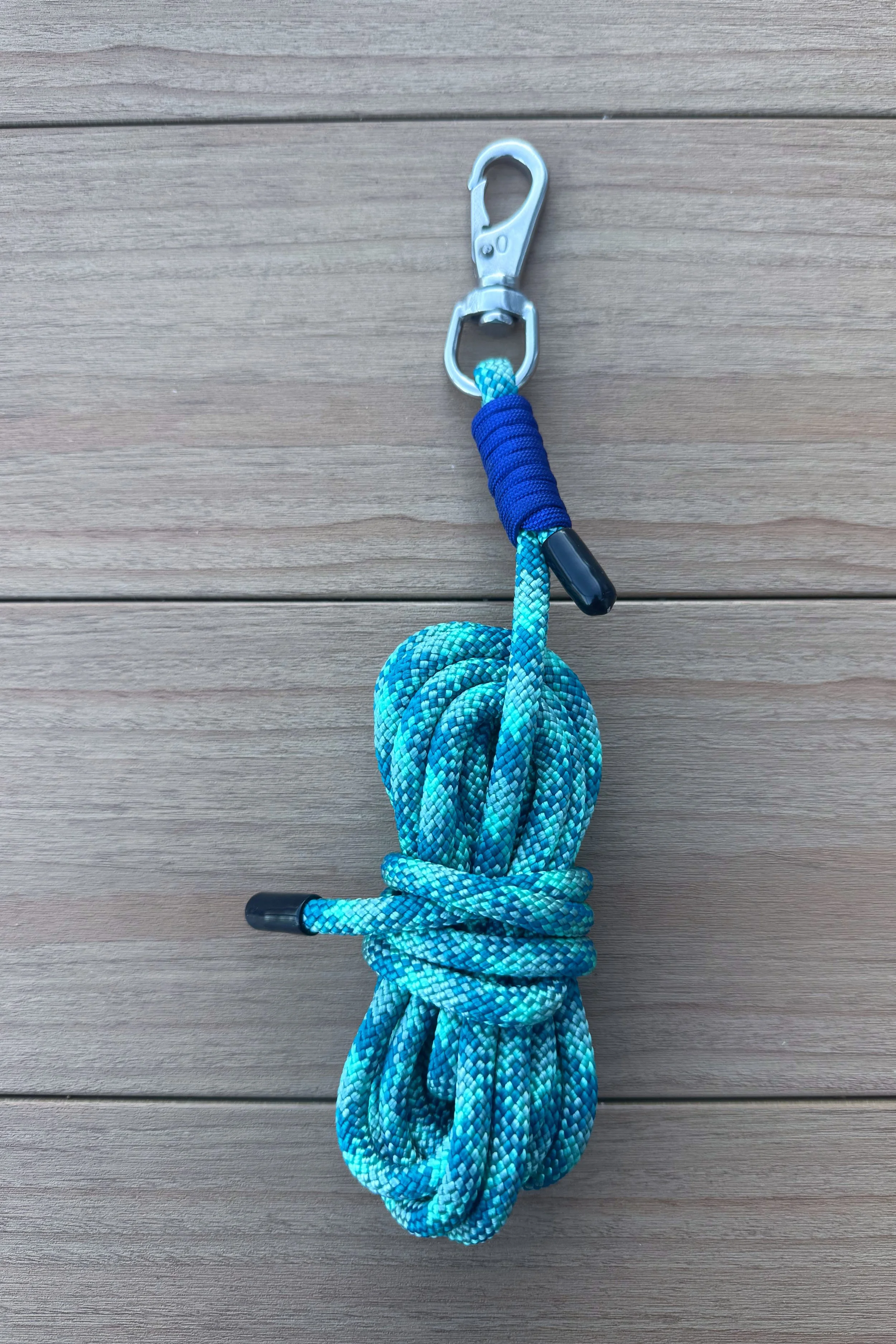 10ft Long Line, Smaragd & Electric Blue