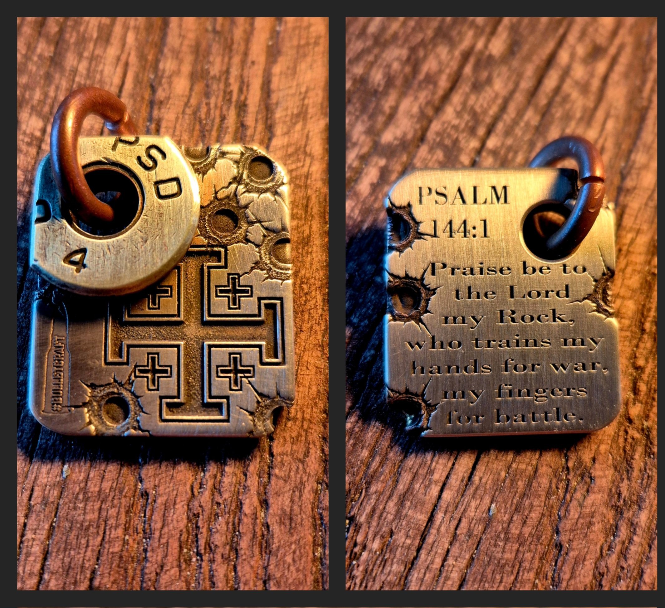 JERUSALEM CROSS TAG