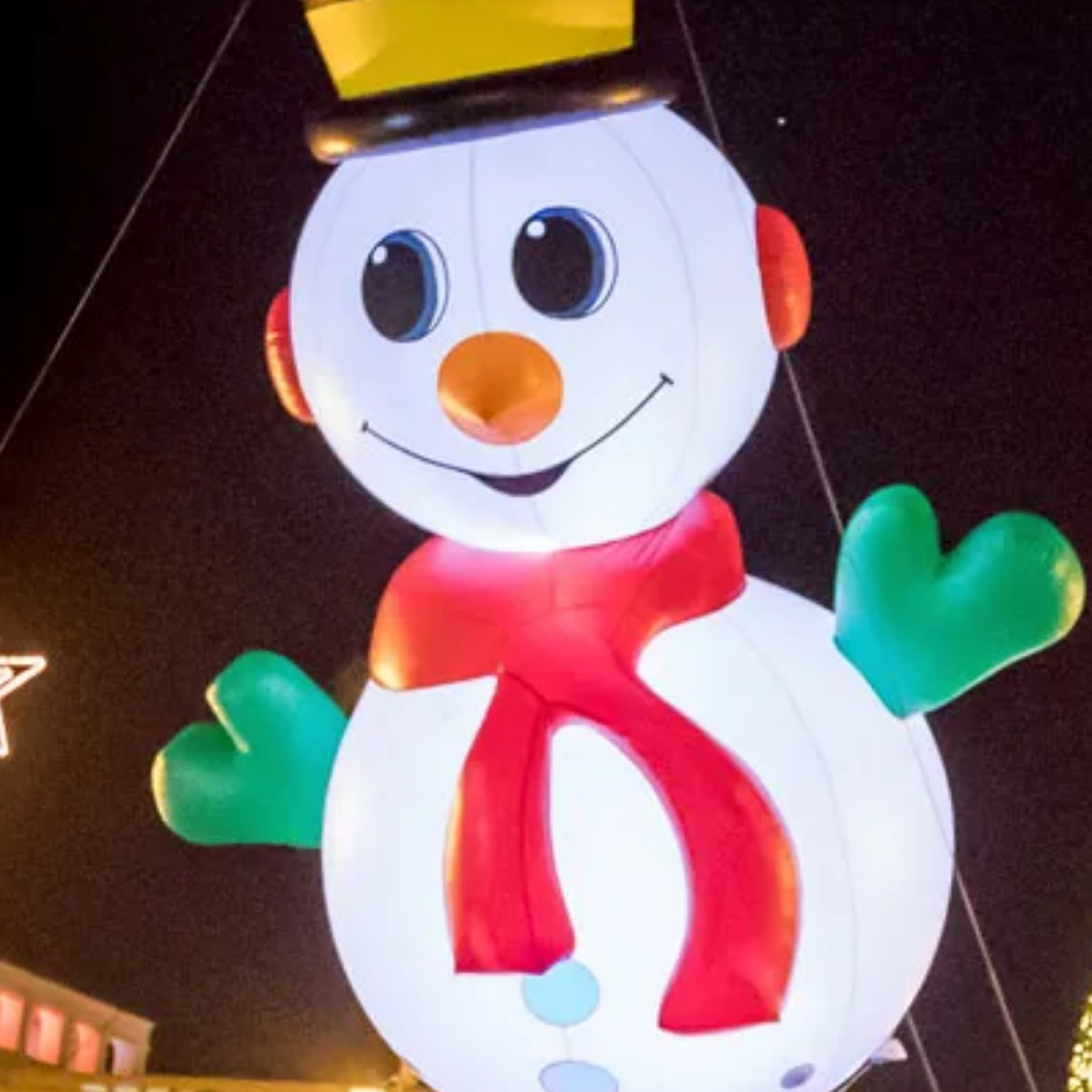 Inflatable snowman