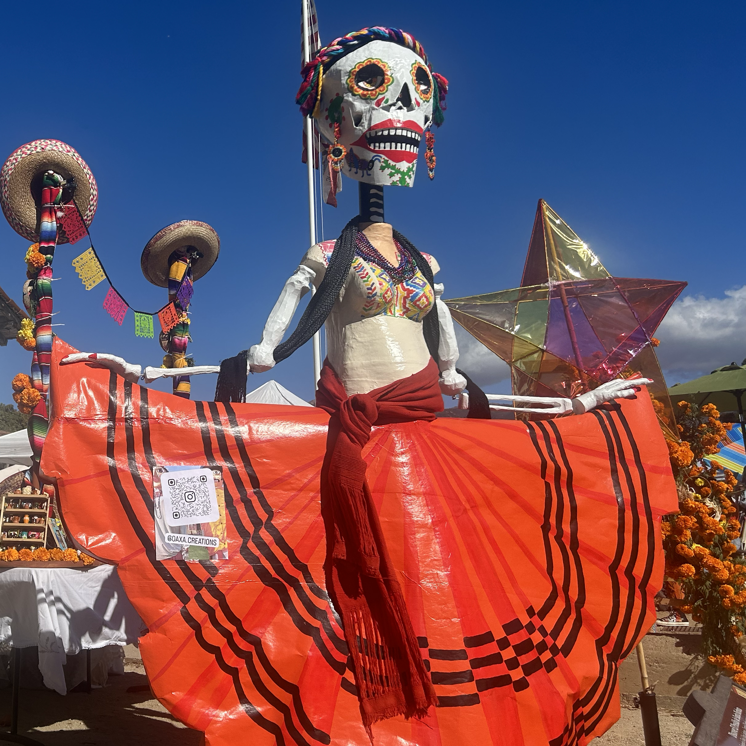 Large skeleton lady puppet