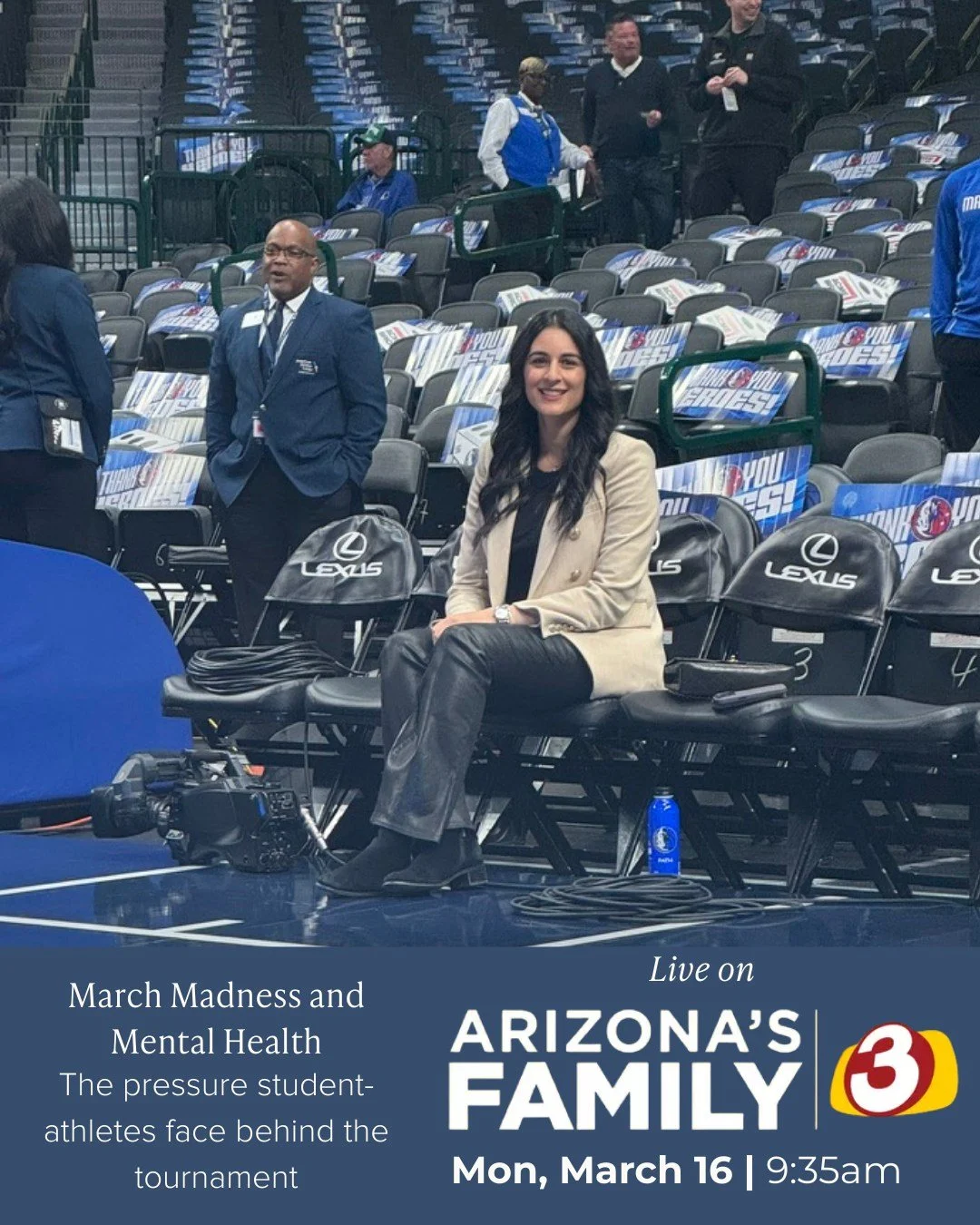 On Monday, I&rsquo;ll be live on AZFamily&rsquo;s Good Morning Arizona discussing the pressures that student-athletes face ahead of big tournaments, like March Madness.

At this stage, talent is a given. Everyone has worked hard to get there. 

But w