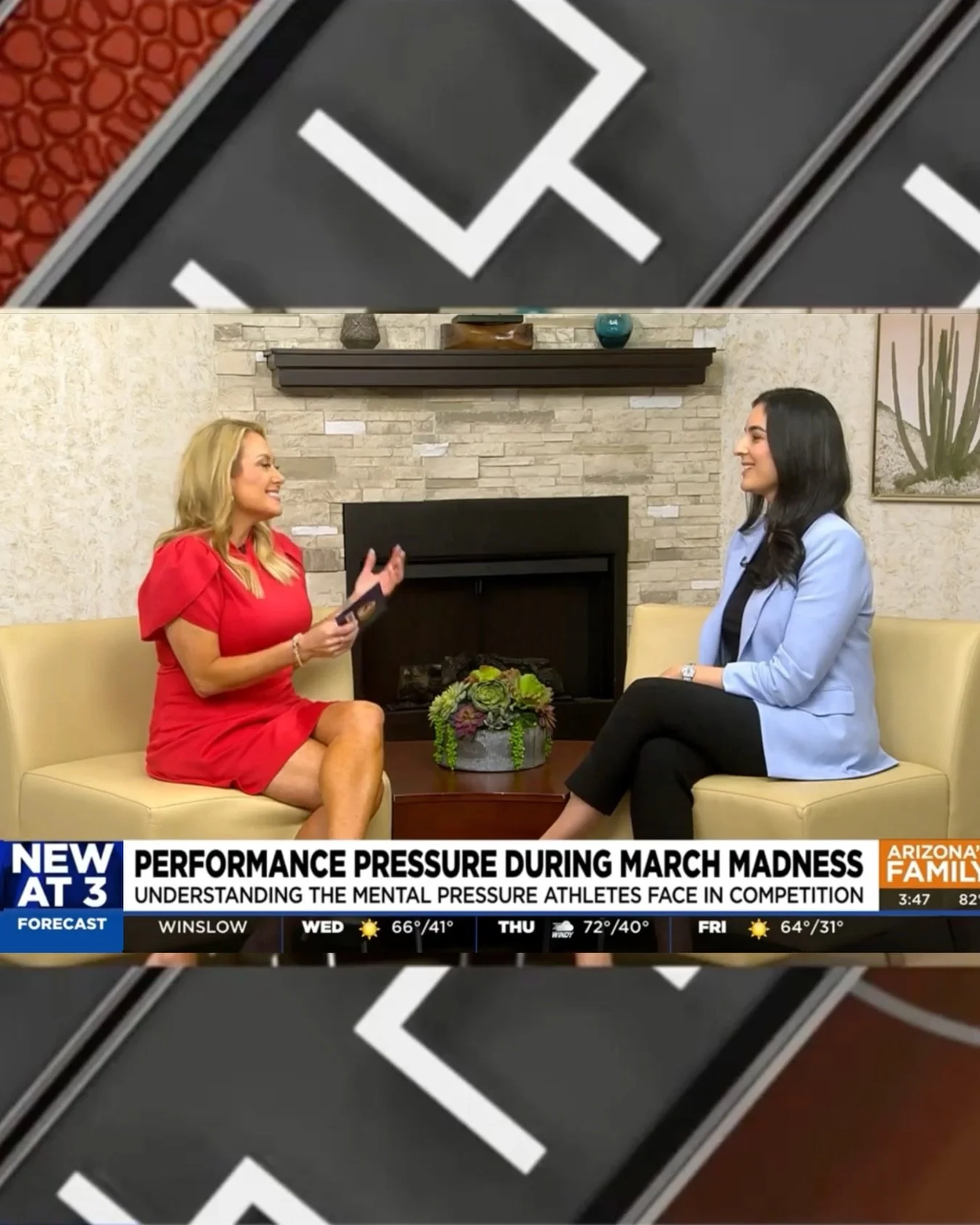 After a full day in the office, I headed down to @arizonasfamily to chat with @cerretanews and unpack the real pressures student-athletes carry into moments like March Madness.

Behind the performance is a level of mental demand most people never see