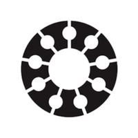 Icon of a newspaper with a rolled edge on the left side.