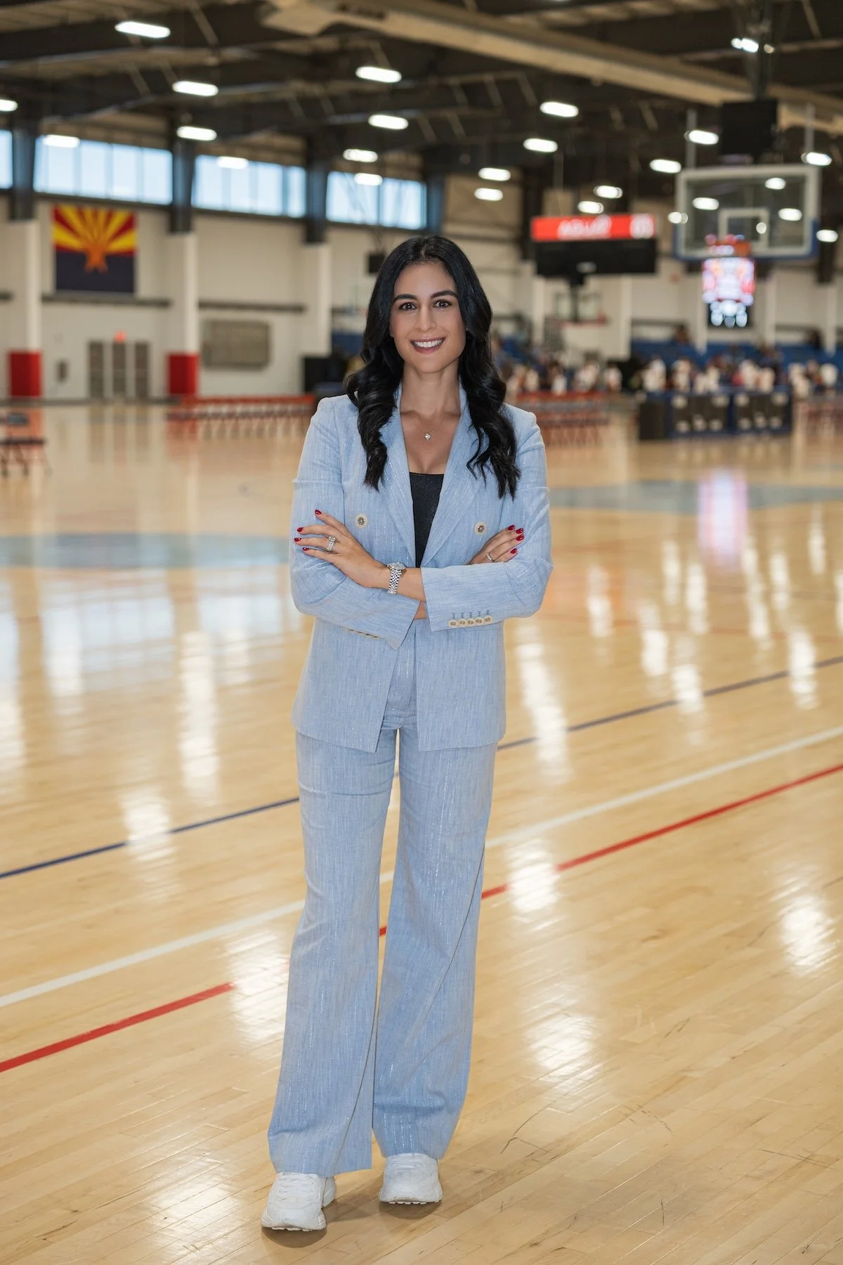 Dr. Brook Choulet MD at Arizona Athletic Grounds ahead of speaking at the Dillon Brooks Youth Basketball Camp in Mesa, AZ