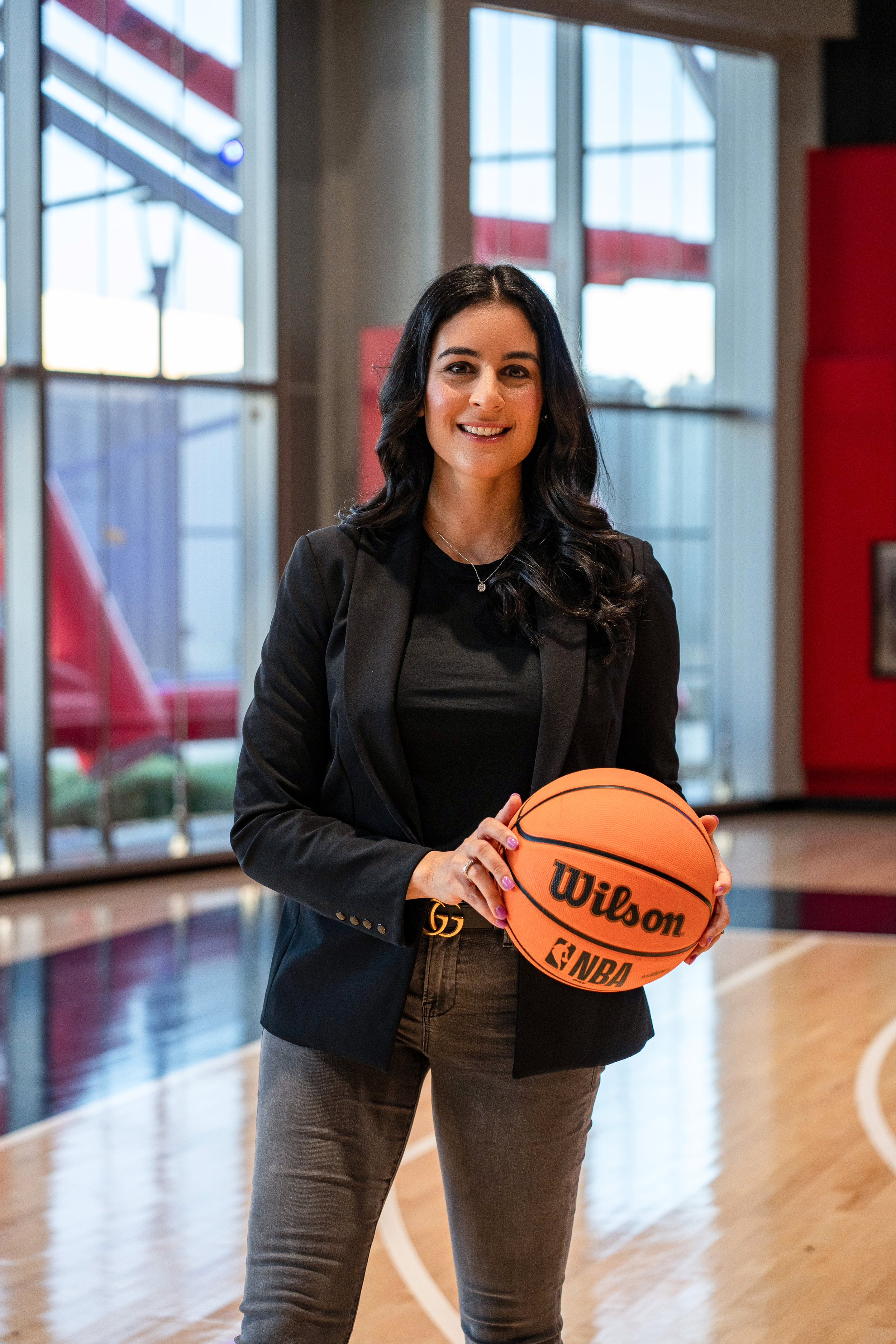 Dr Brook Choulet on Court B at Intuit Dome