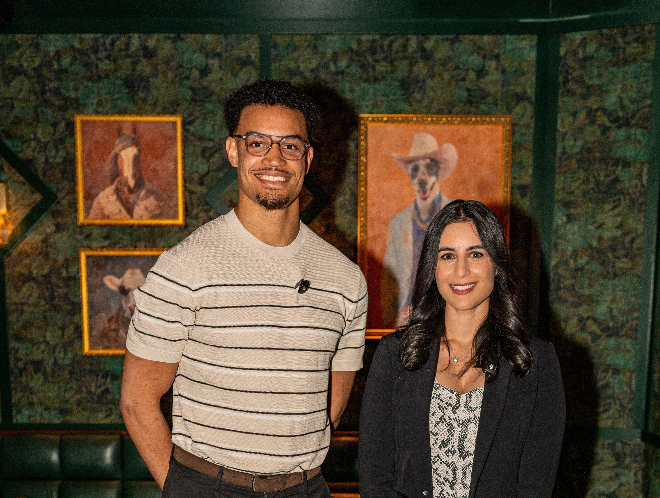 NBA Nuggets Spencer Jones and Dr. Choulet