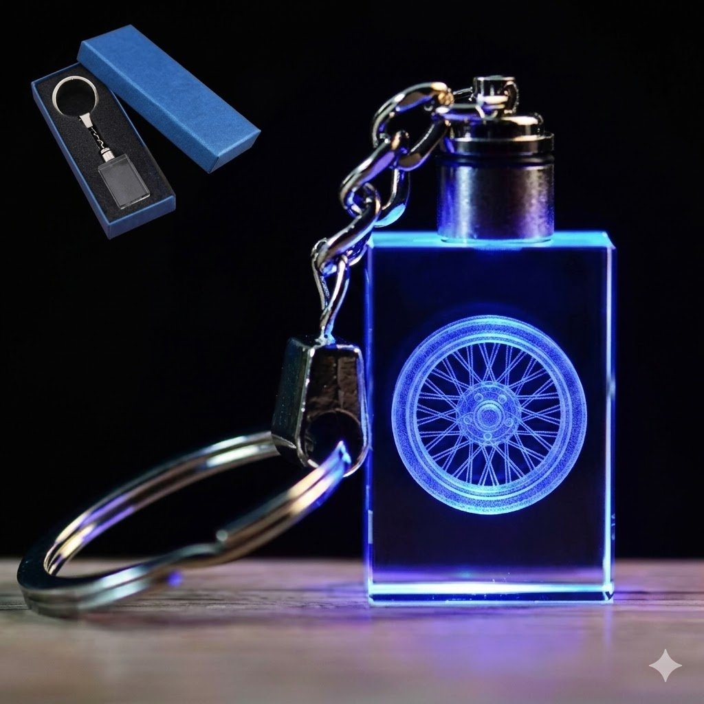 Crystal Key Chain Wheel