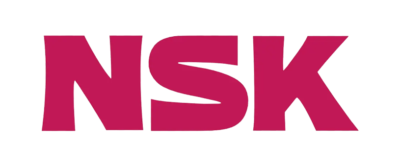 Close-up of the word 'NSK' in bold, red letters.
