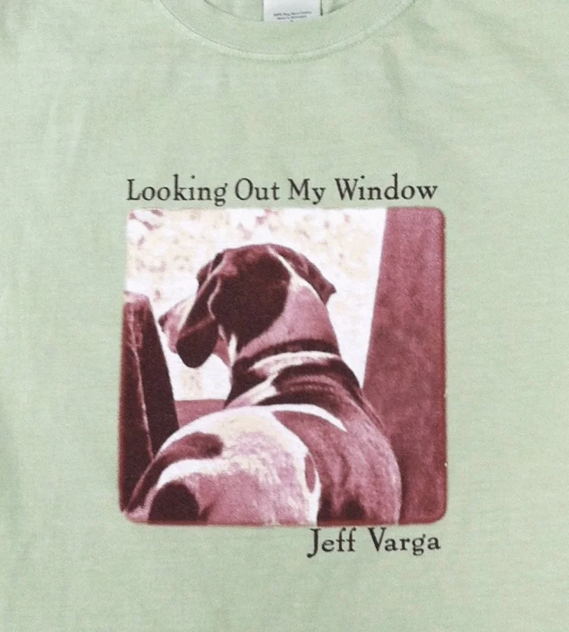 T-shirt photo print using spot-process color printing for band merch