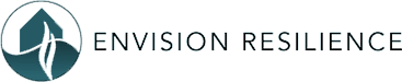 Logo of Envision Resilience with a stylized leaf design and company name