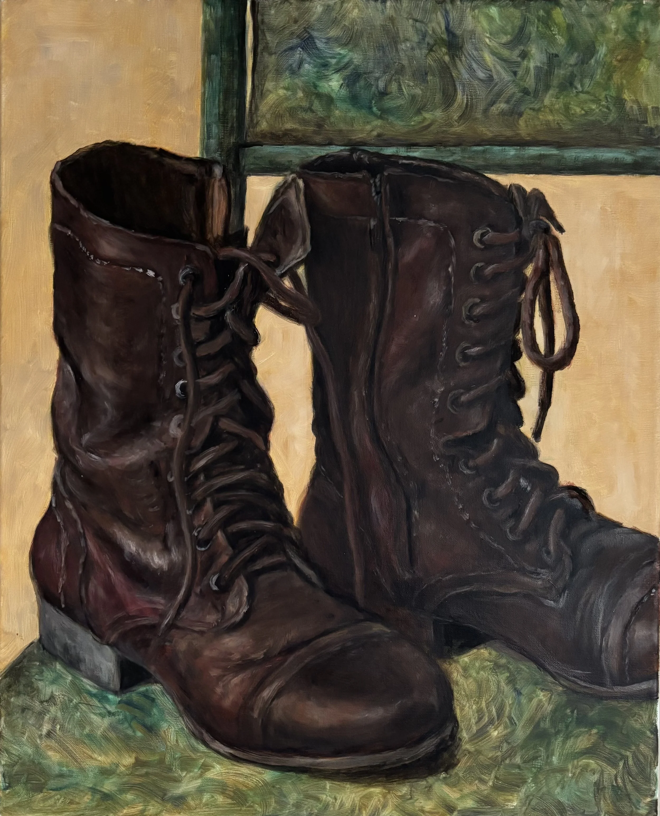 My boots oil on canvas 20x16 in.