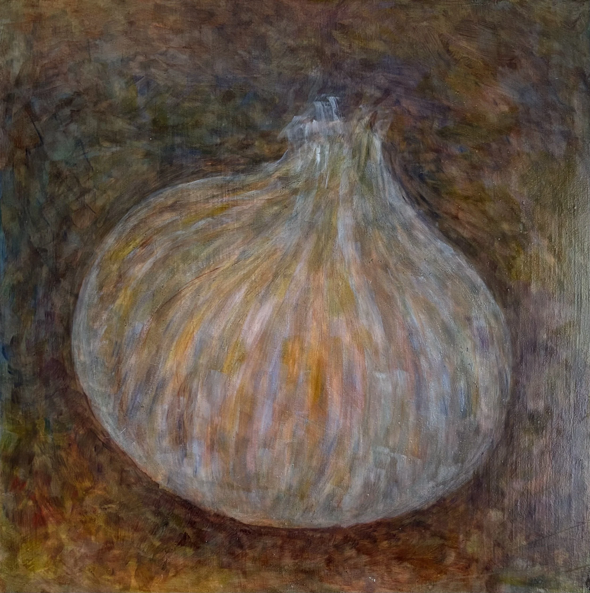 Onion II - Oil on wood panel 12 x 12 in.