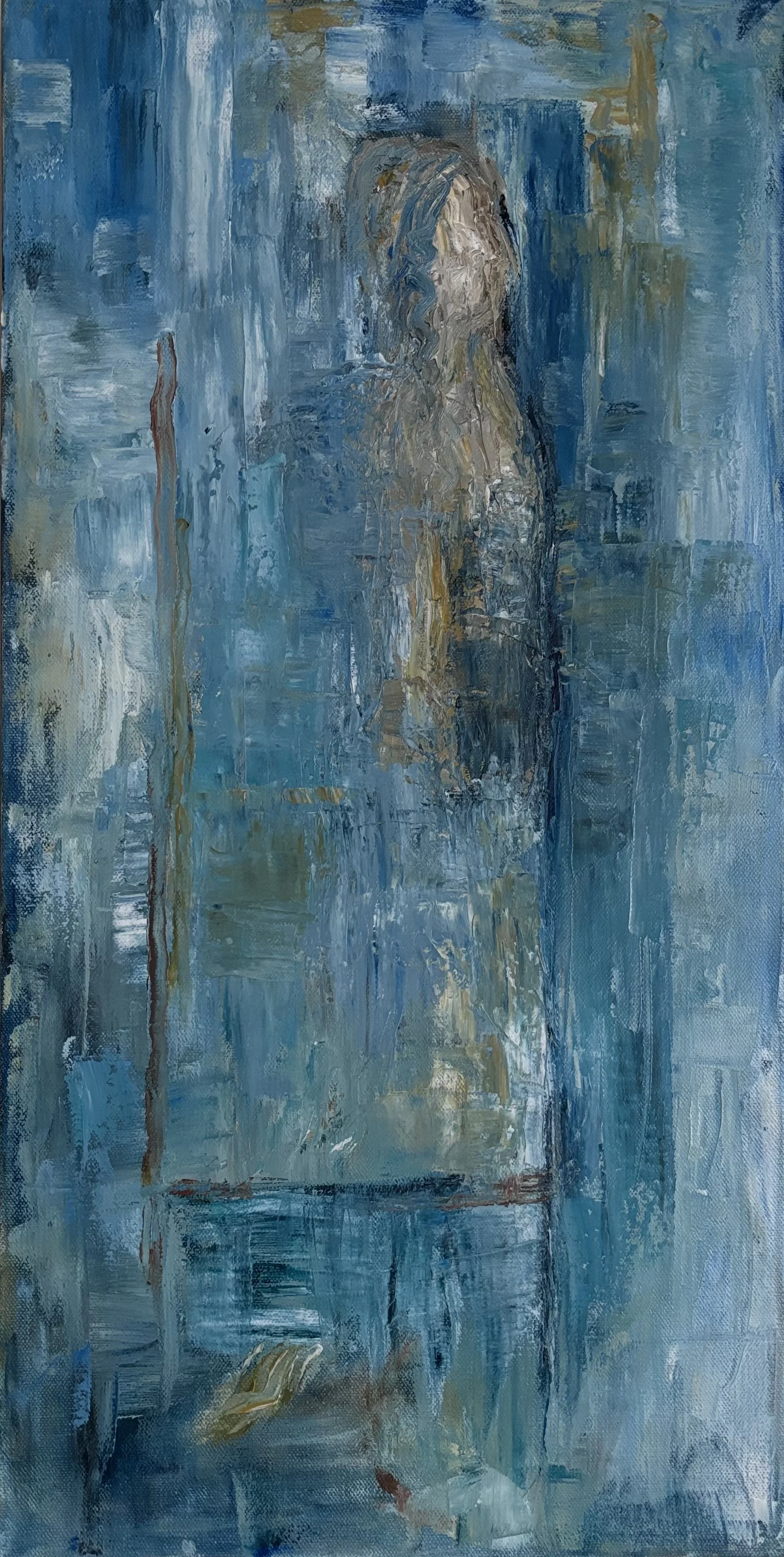 Figure F - oil on canvas 24 x 12in.
