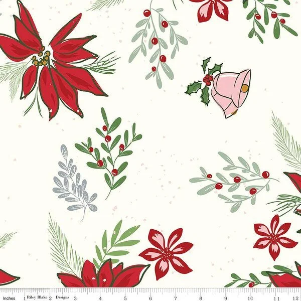 Wide Back Mistletoe & Holly Cloud 3 Yard Package