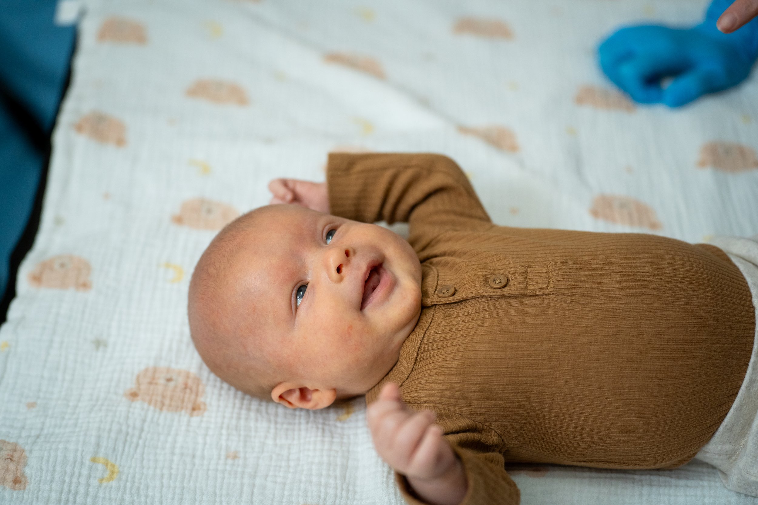 Mother and baby receiving integrated lactation and bodywork care