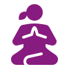 Icon: Frau in Meditationspose